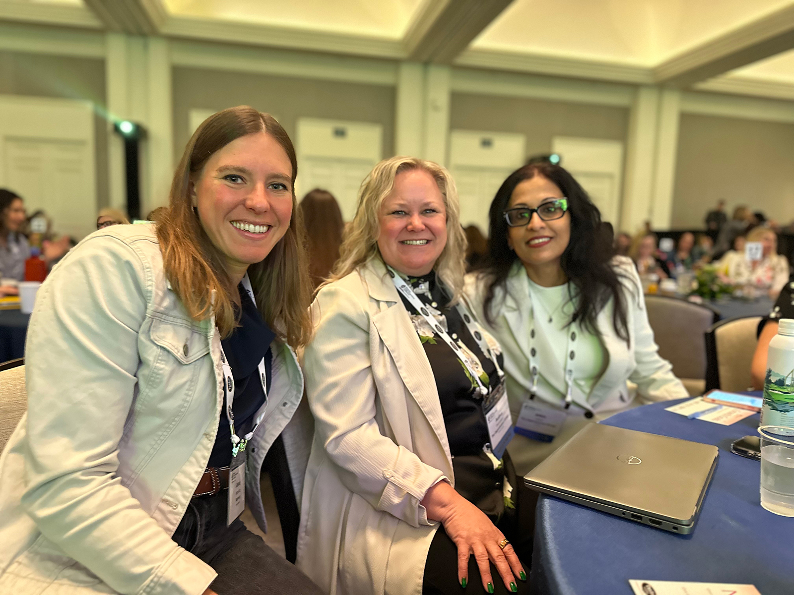 Alena Marovitz of Walmart with Audrey Desnoyers and Bilkis Laher of The Oppenheimer Group.