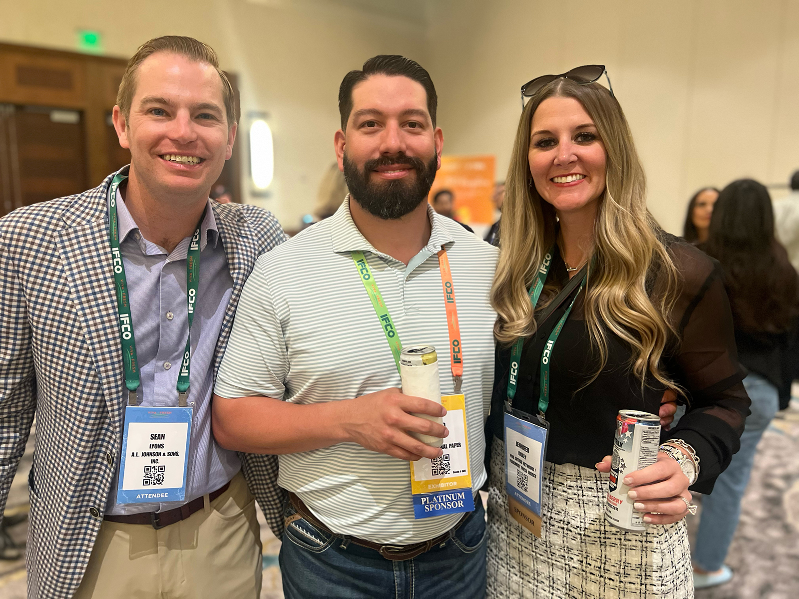 Sean Lyons of A.L. Johnson & Sons, David DeLeon of International Paper and Jennifer Doxey of Pro Citrus Network.