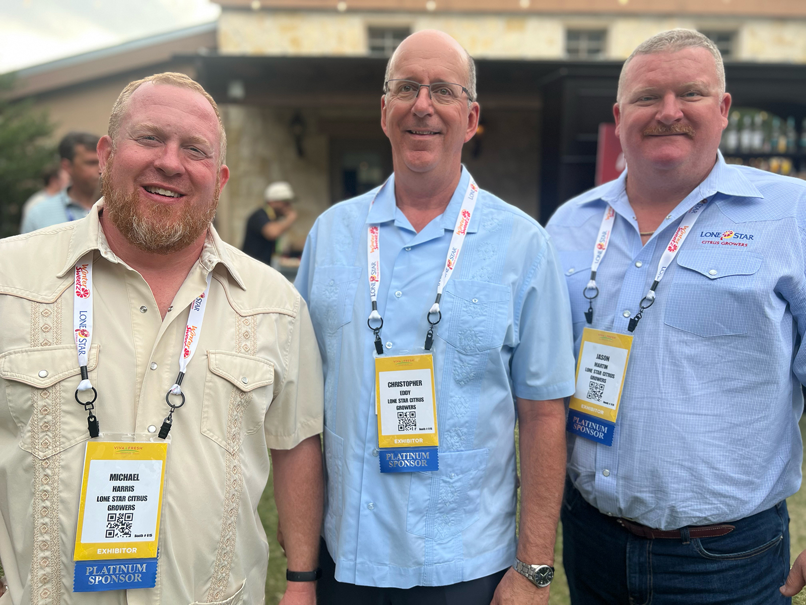 Michael Harris, Chris Eddy and Jason Martin of Lone Star Citrus Growers.