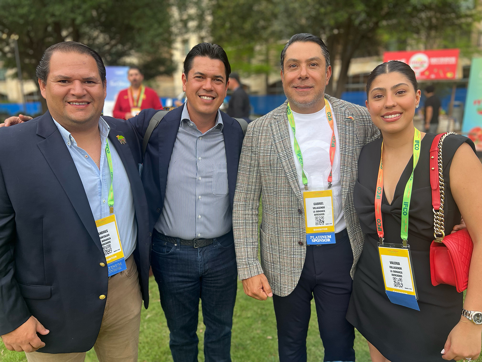 Andres Montalvo, Jose Aldape, Gabriel Villaseñor and Valeria Villaseñor of La Bonanza Avocados.