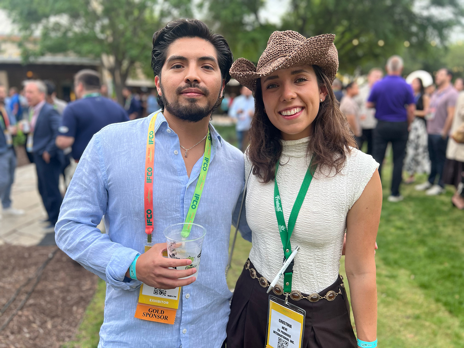 Erick Carranza and Cristina Neve of EV Produce International.