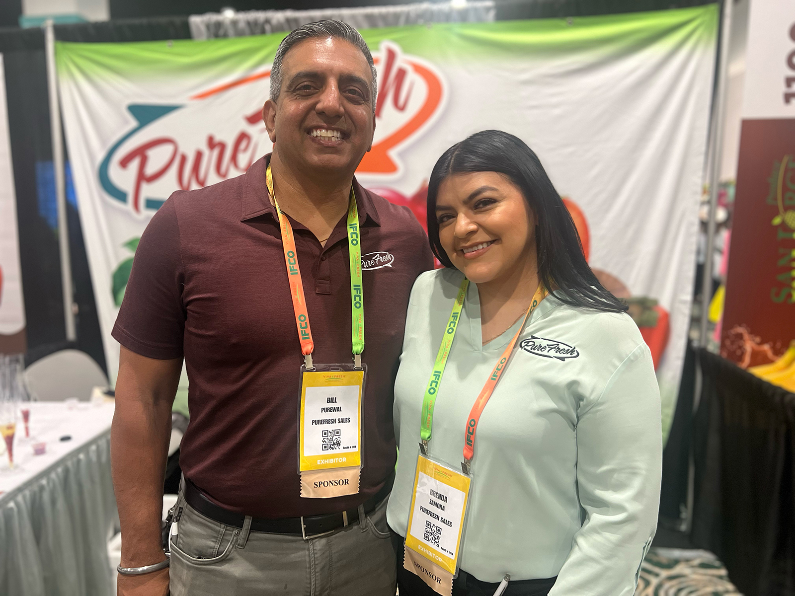 Bill Purewal and Brenda Zamora of Pure Fresh.