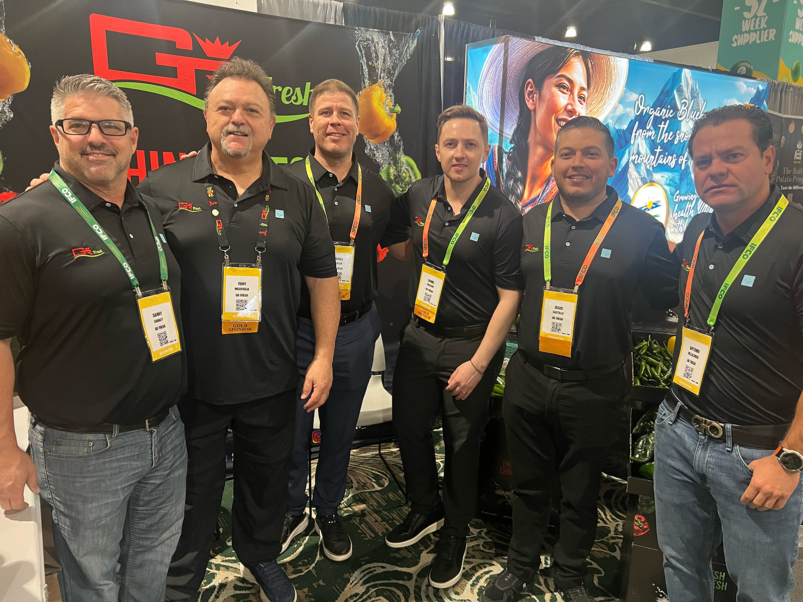 At the GR Fresh booth were Danny Canady, Tony Incaviglia, Tomas Guillen, Daniel Salazar, Jesus Castillo and Antonio Villalobos.