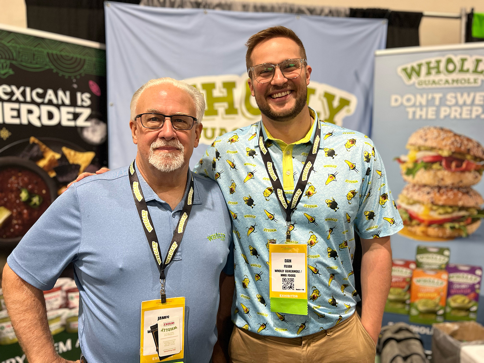 Jim Fountain and Dan Fujan of Wholly Guacamole/MMX Foods.