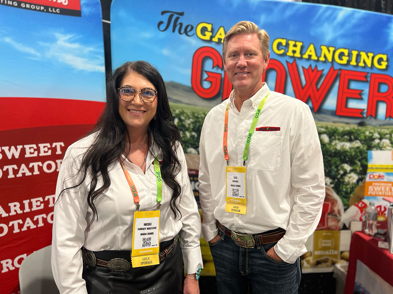Nicole Rumsey Wasylow and Tate Brooks of Wada Farms.