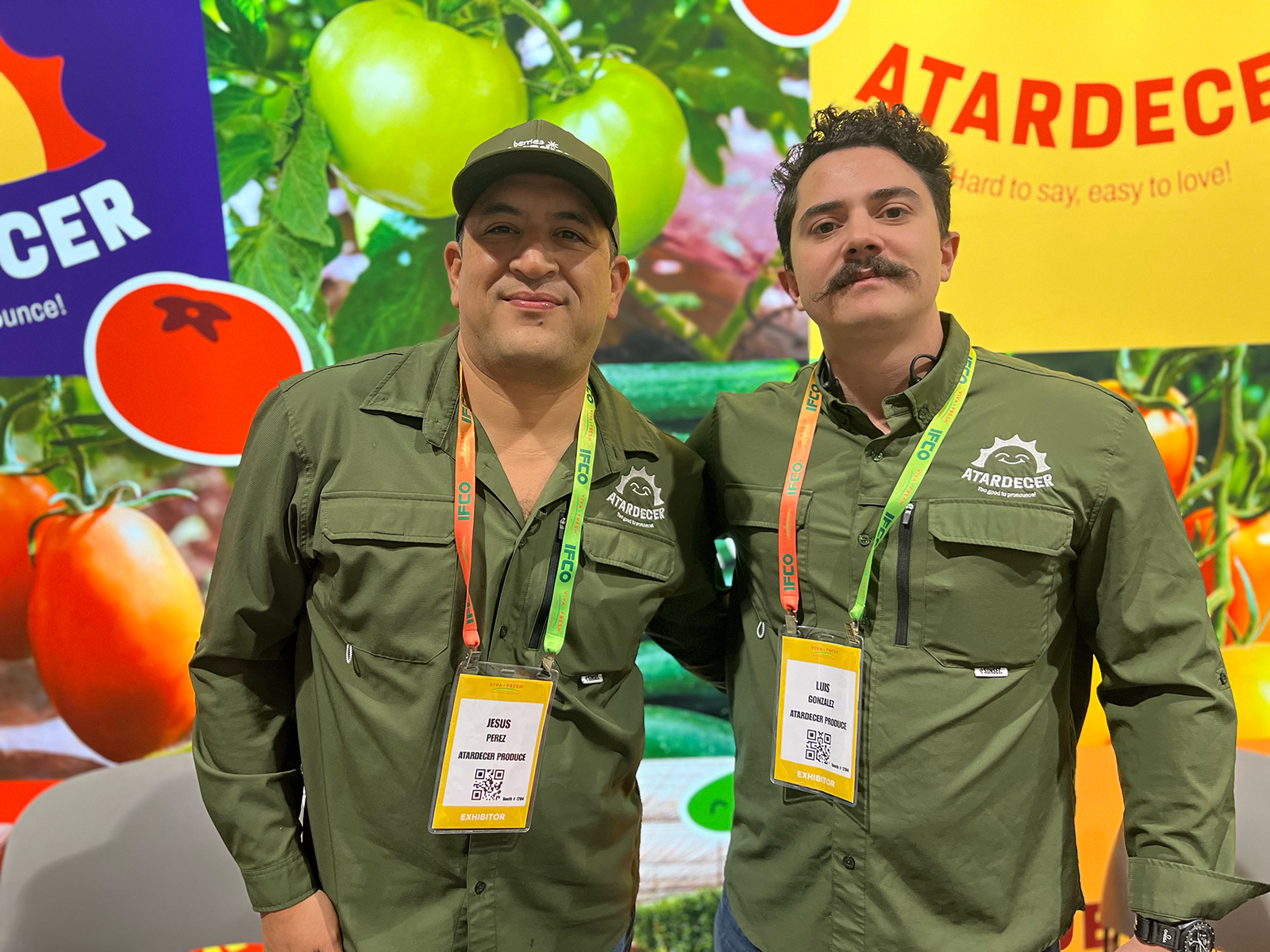 Jesus Perez and Luis Gonzalez of Atardecer Produce.