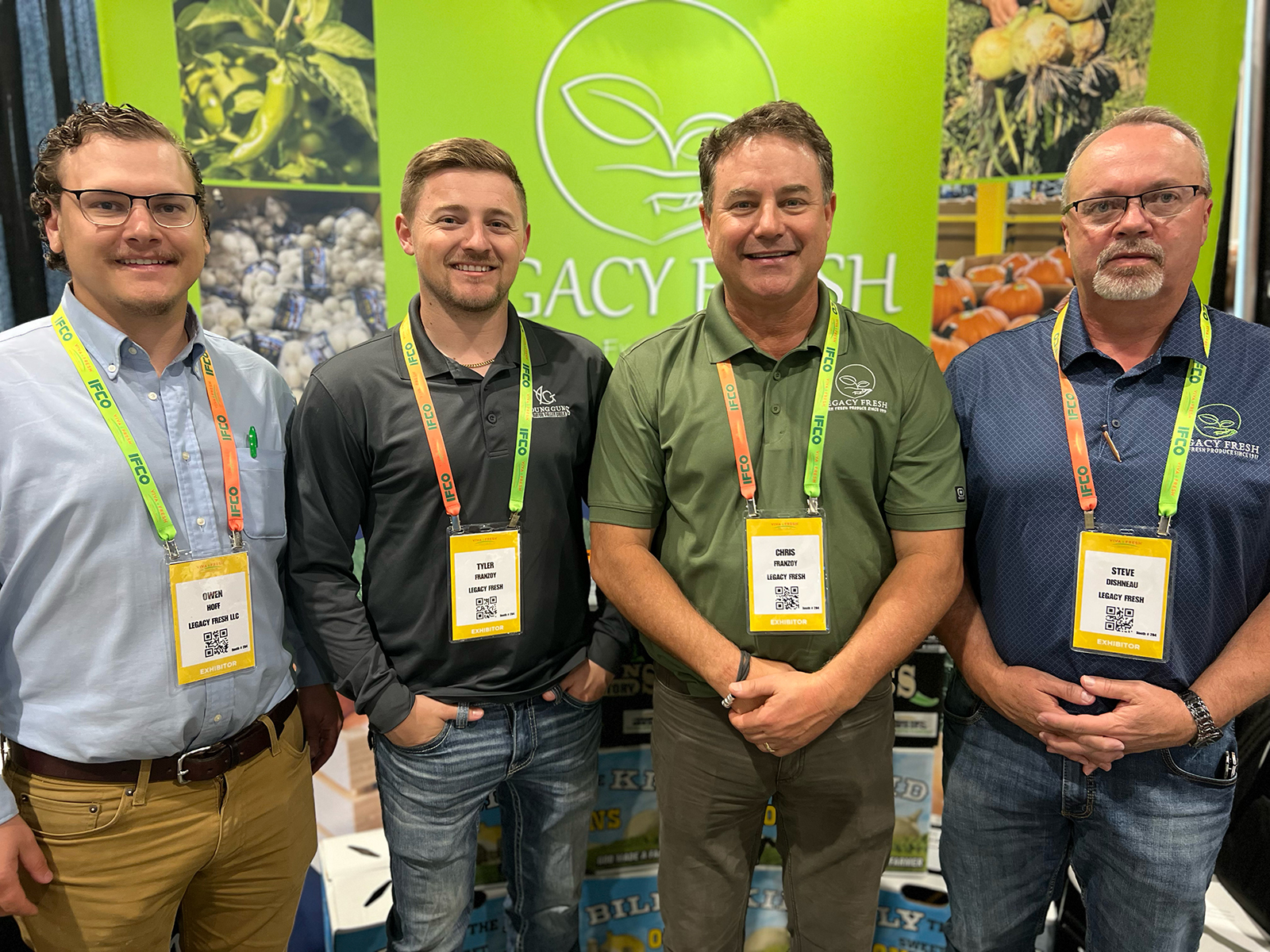 Owen Hoff, Tyler Franzoy, Chris Franzoy and Steve Dishneau of Legacy Fresh.