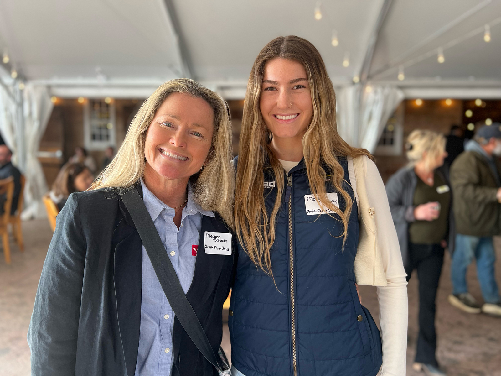 The mother-and-daughter team of Megann Schooley and Morgan Schooley of Smith’s Farm.