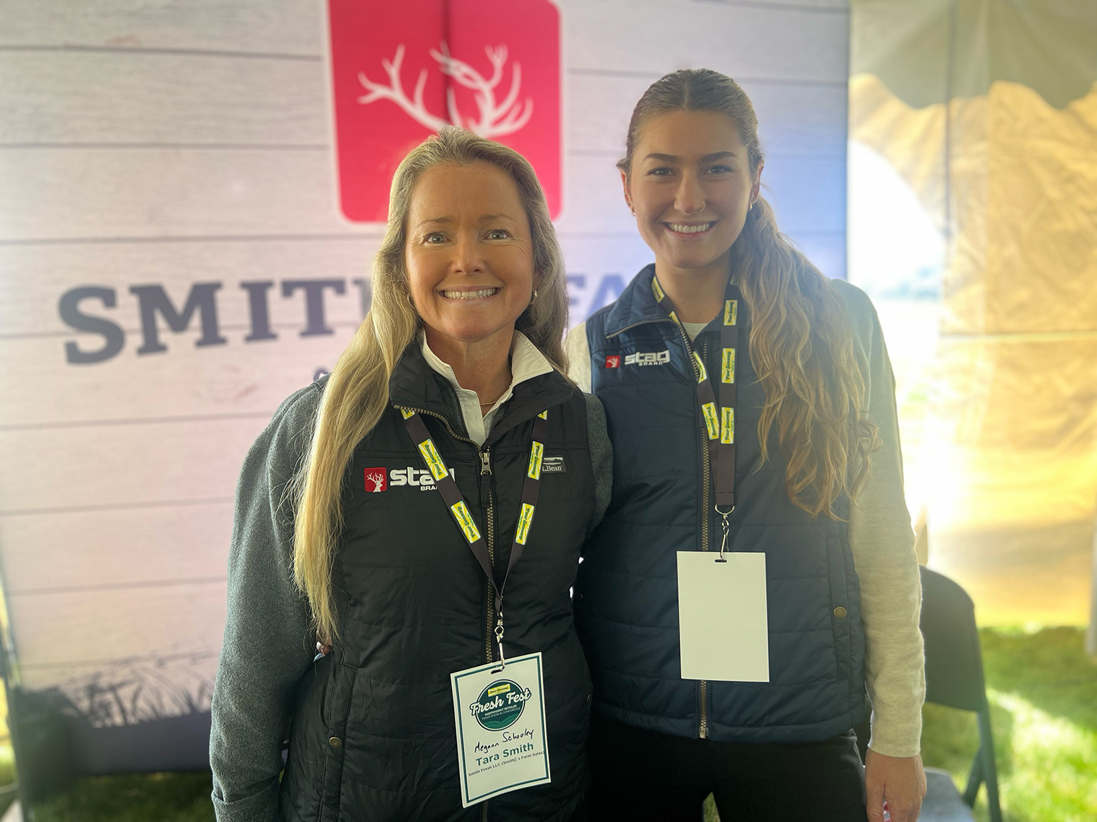 Megann Schooley and Morgan Schooley of Smith’s Farm.