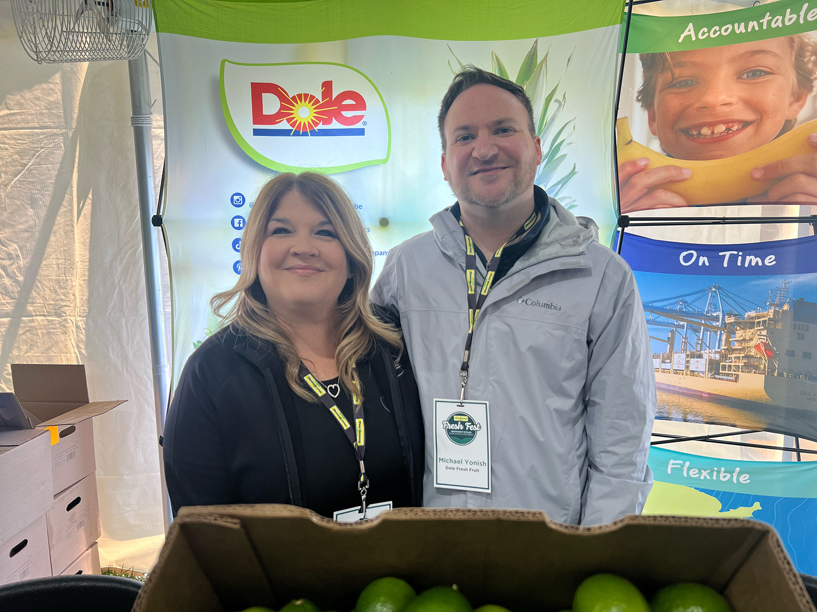 Christine Consales and Michael Yonish of Dole.