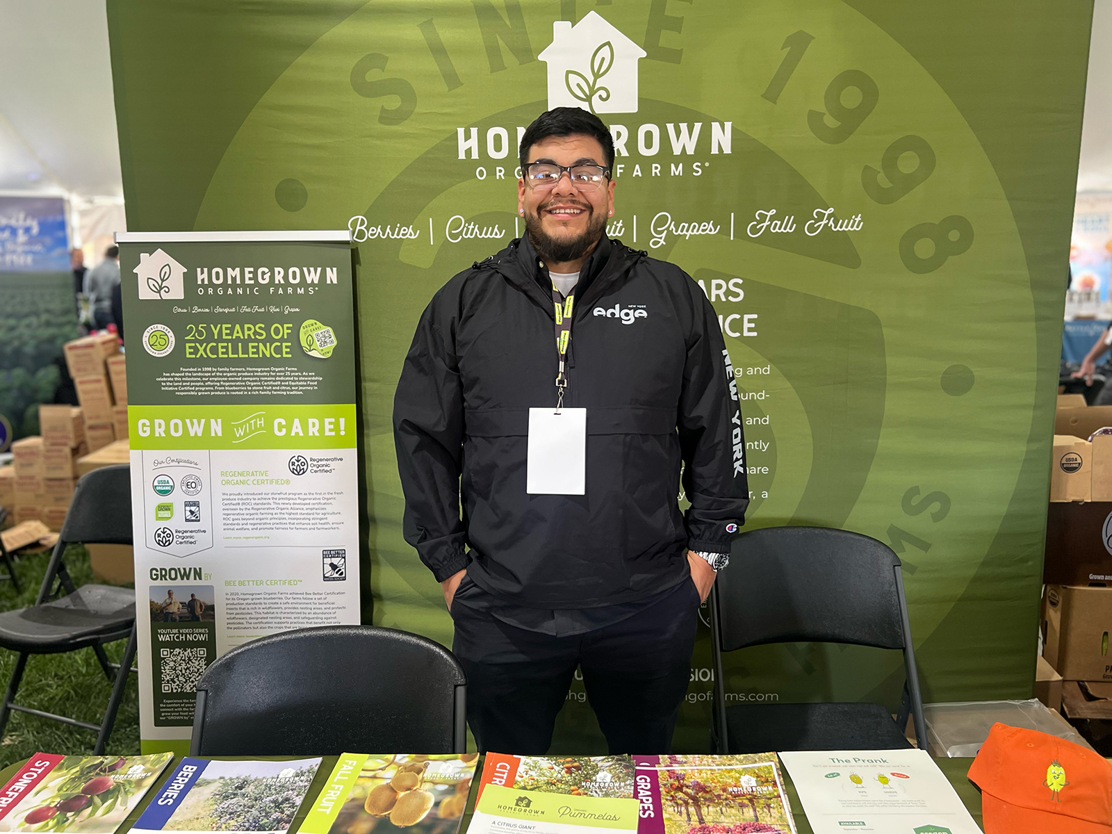 Matthew Luna of Homegrown Organics.