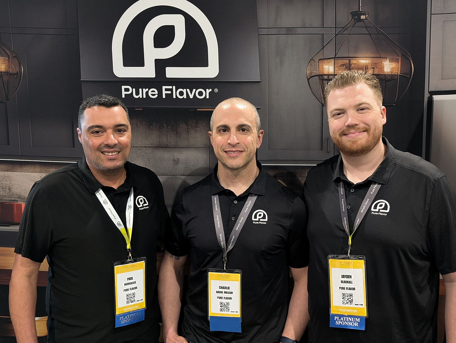 Charlie Abdul Massih, Paul Murracas and Jayden Blackhall of Pure Flavor.
