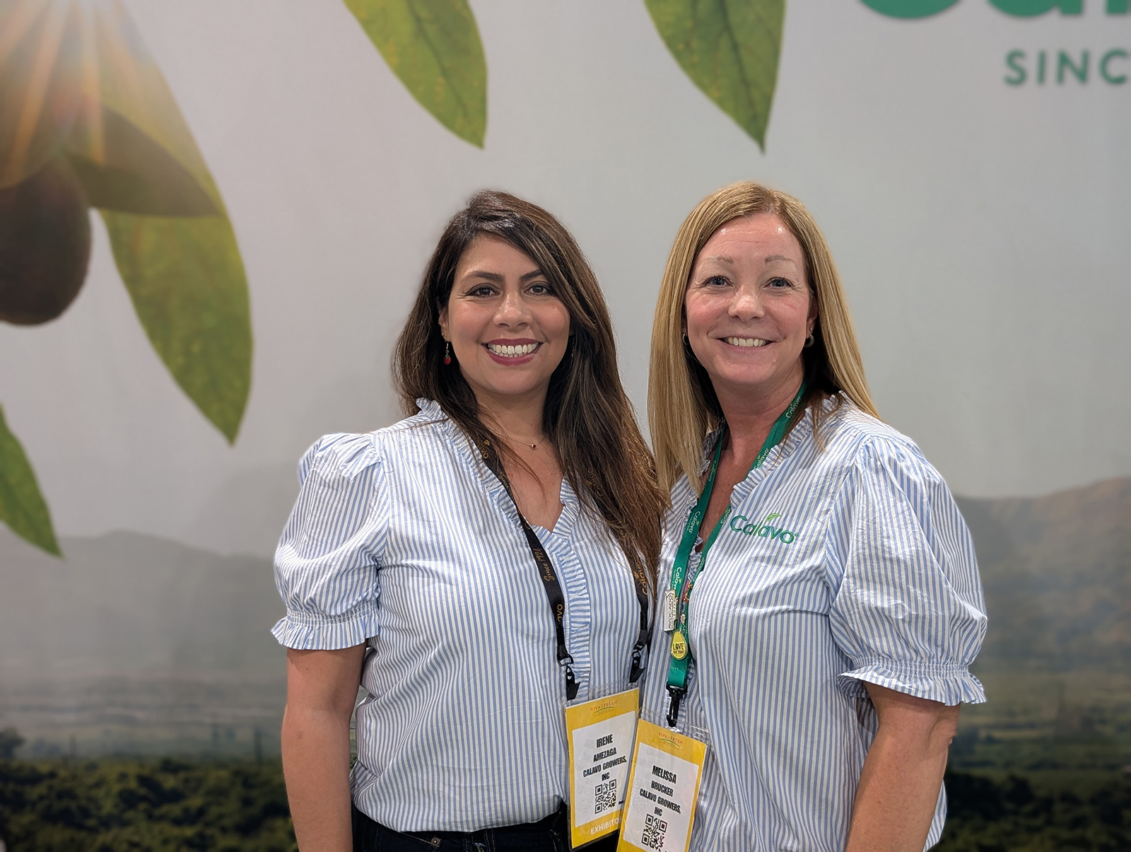 Melissa Brucker and Irene Amezaga of Calavo Growers.
