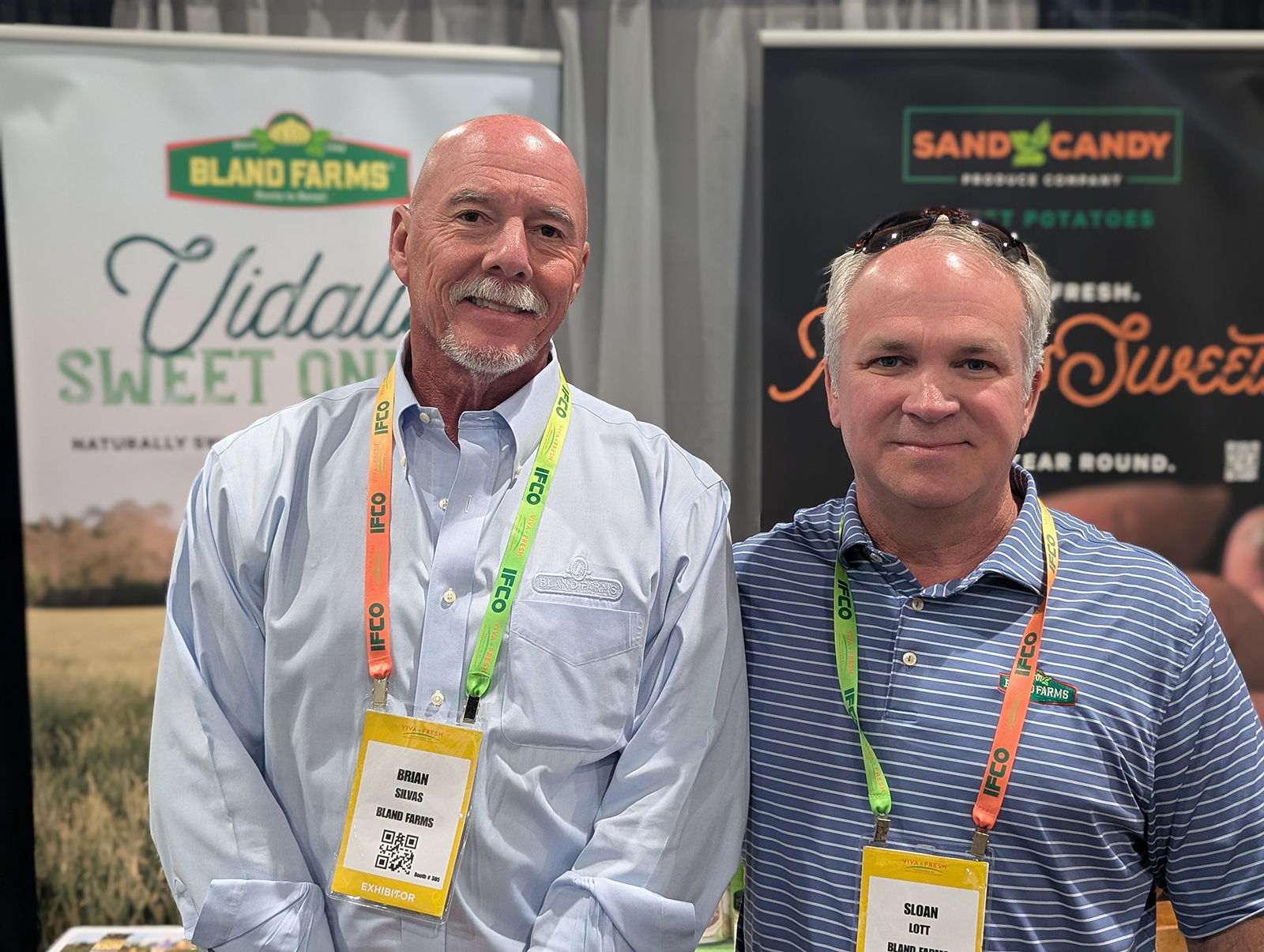 Brian Silvas and Sloan Lott of Bland Farms.