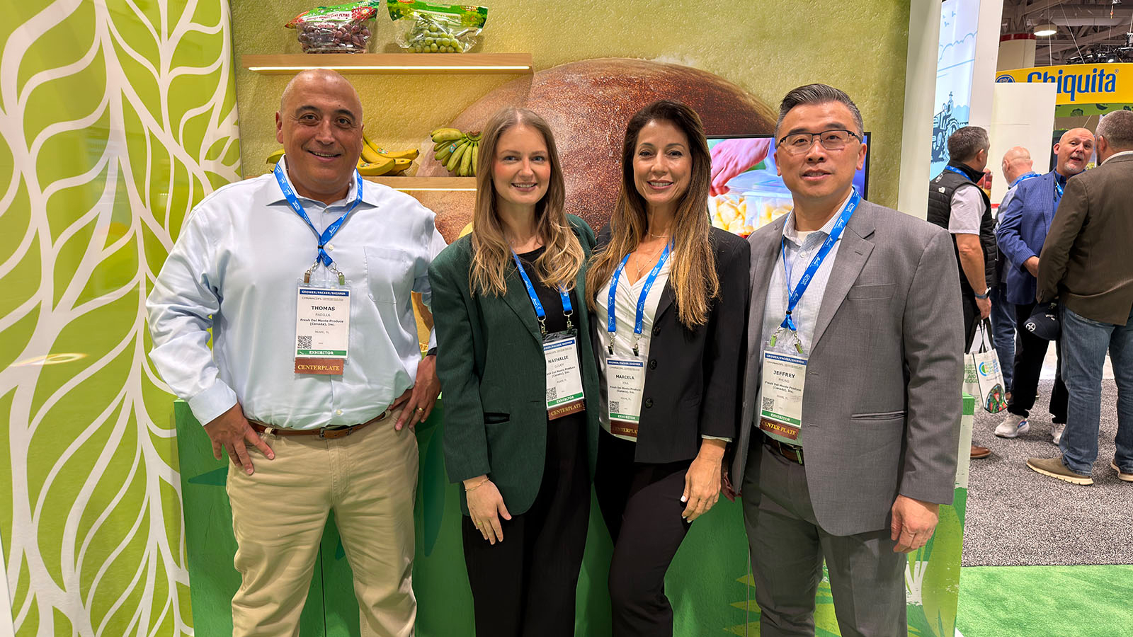 Thomas Padilla, Nathalie Goudy, Marcela Jena and Jeffrey Phung of Fresh Del Monte Produce Inc.