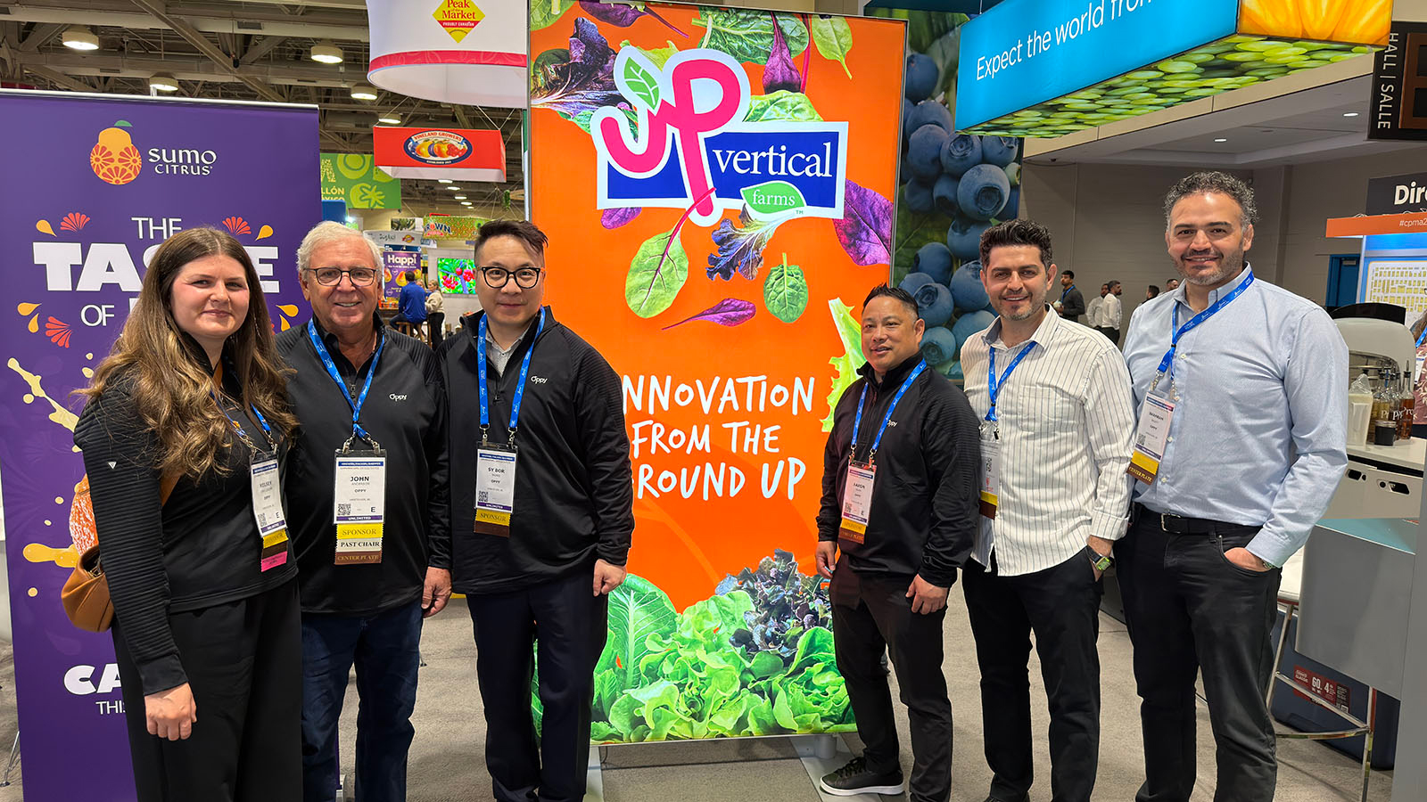 Kelsey Van Lissum, John Anderson, Sy Bor Wong, Aaron Quon, Bahram Rashti and Shahram Rashti of Oppy.
