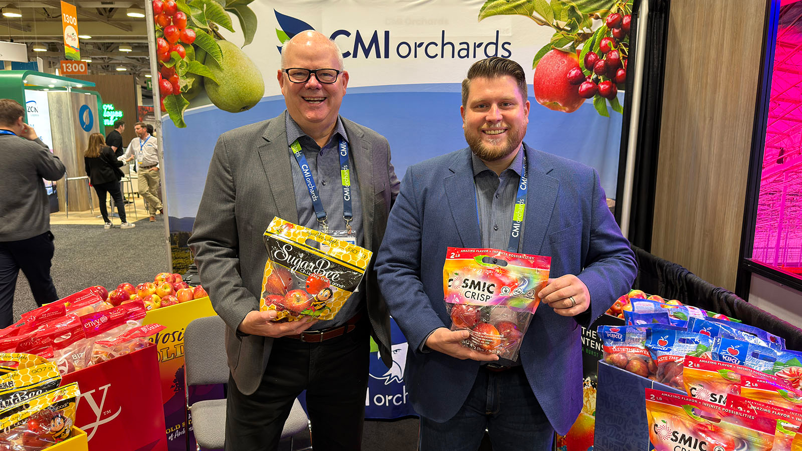 Robb Myers and Ryan Cleary of CMI Orchards.