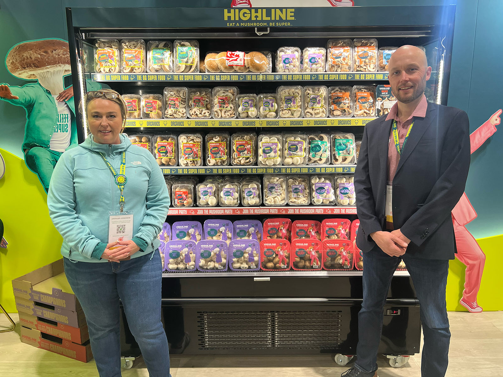 Sabrina Pokomandy and Paul Williamson of Highline Mushrooms.