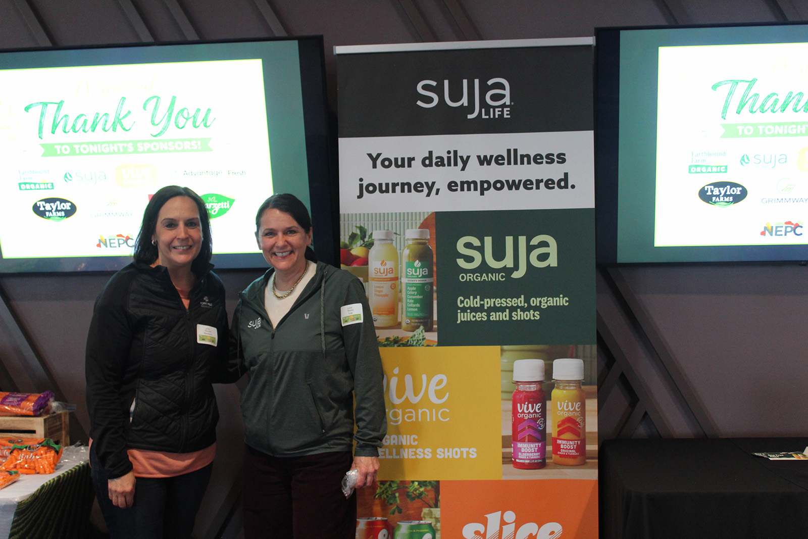 Jodie Reardon of Albertsons and NEPC president with Juliet Moran of Suja.