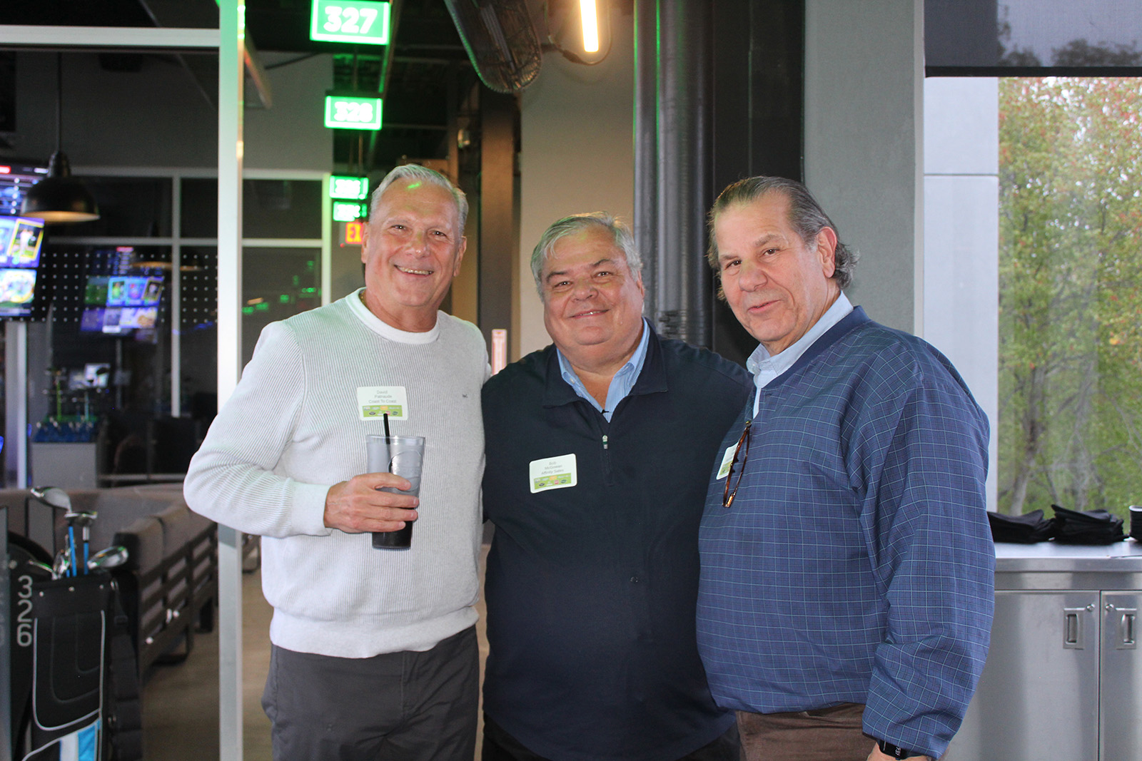 Dave Patnaude of Coast to Coast Produce, Bob McGowan of Affinity Sales and David Gangi of Fresh Valley Foods.