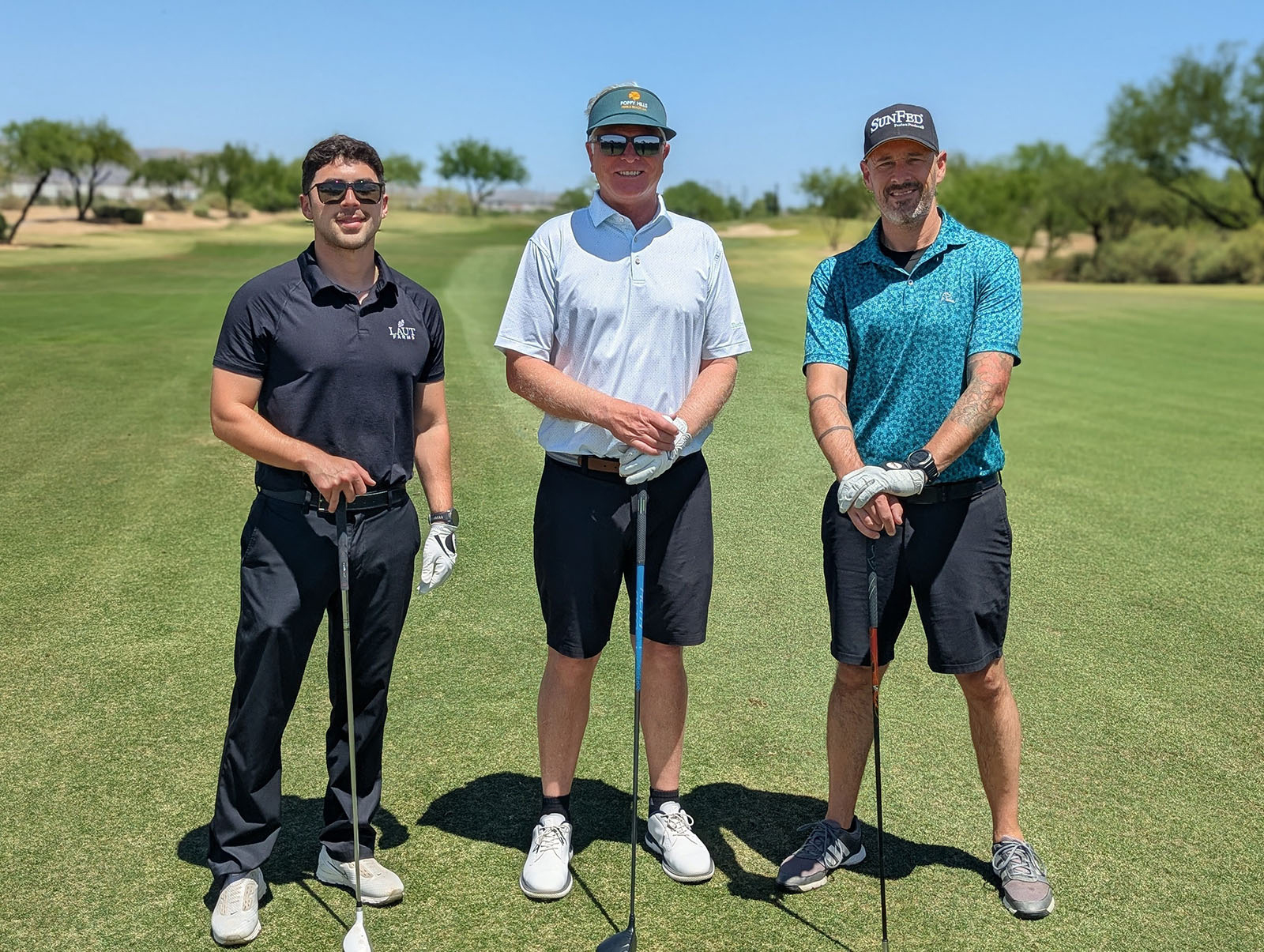 Ramon Carriedo of Laut Farms with JC Myers and Matt Mandel of SunFed.
