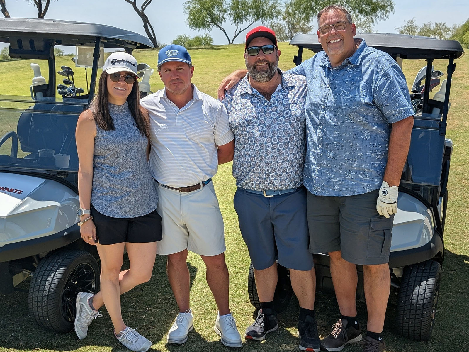 Sybil Faulconbridge, Cody Ramsey and Brian Antle of Tanimura & Antle with Robert Veilleux of Vallarta Supermarkets.