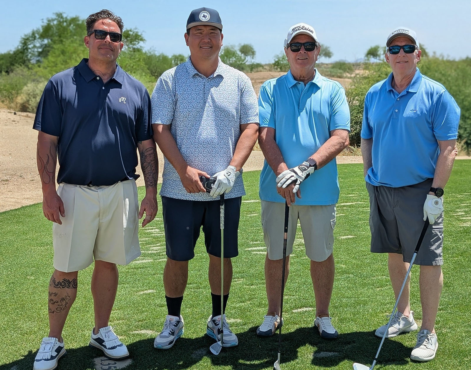 Darrell Beyer of Bluebird Mountain Organics, Jimmy Oh of Sk Market, Steve Poindexter of Hapco and Tim Grady of NatureSeal.