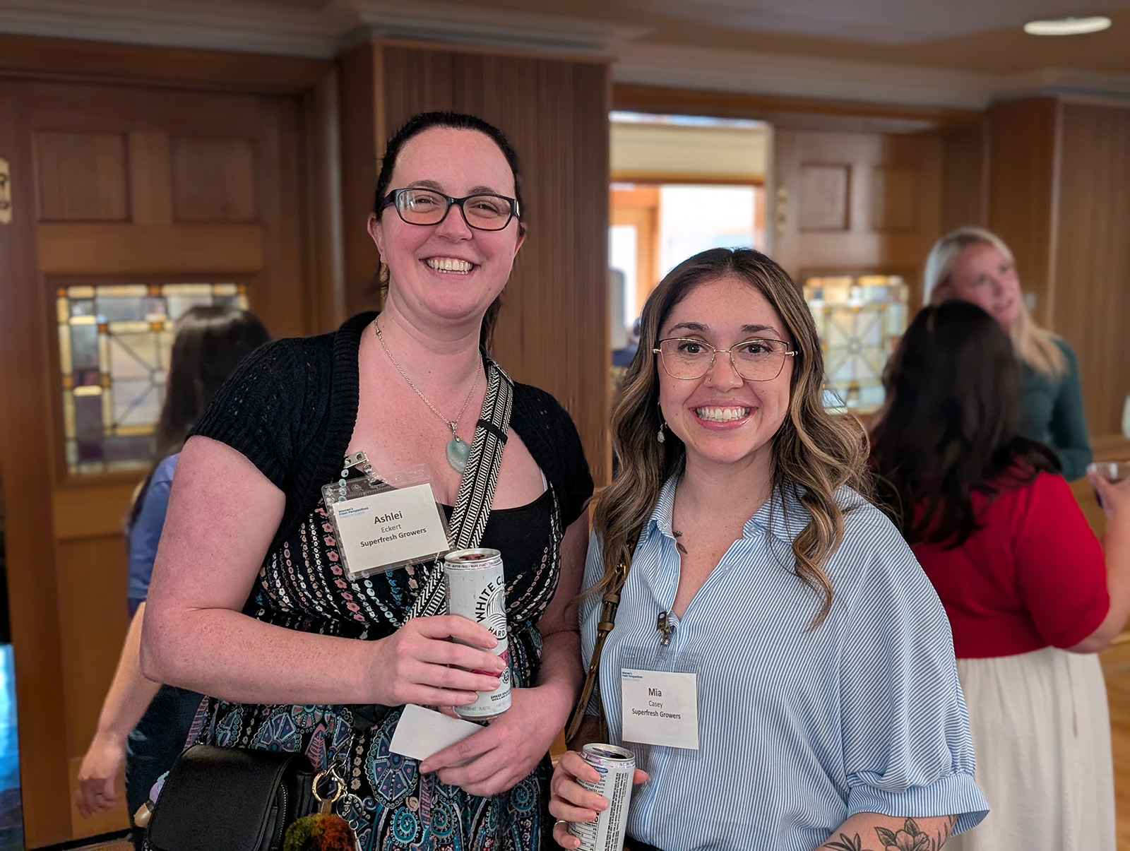 Ashlei Eckert and Mia Casey of Superfresh Growers.