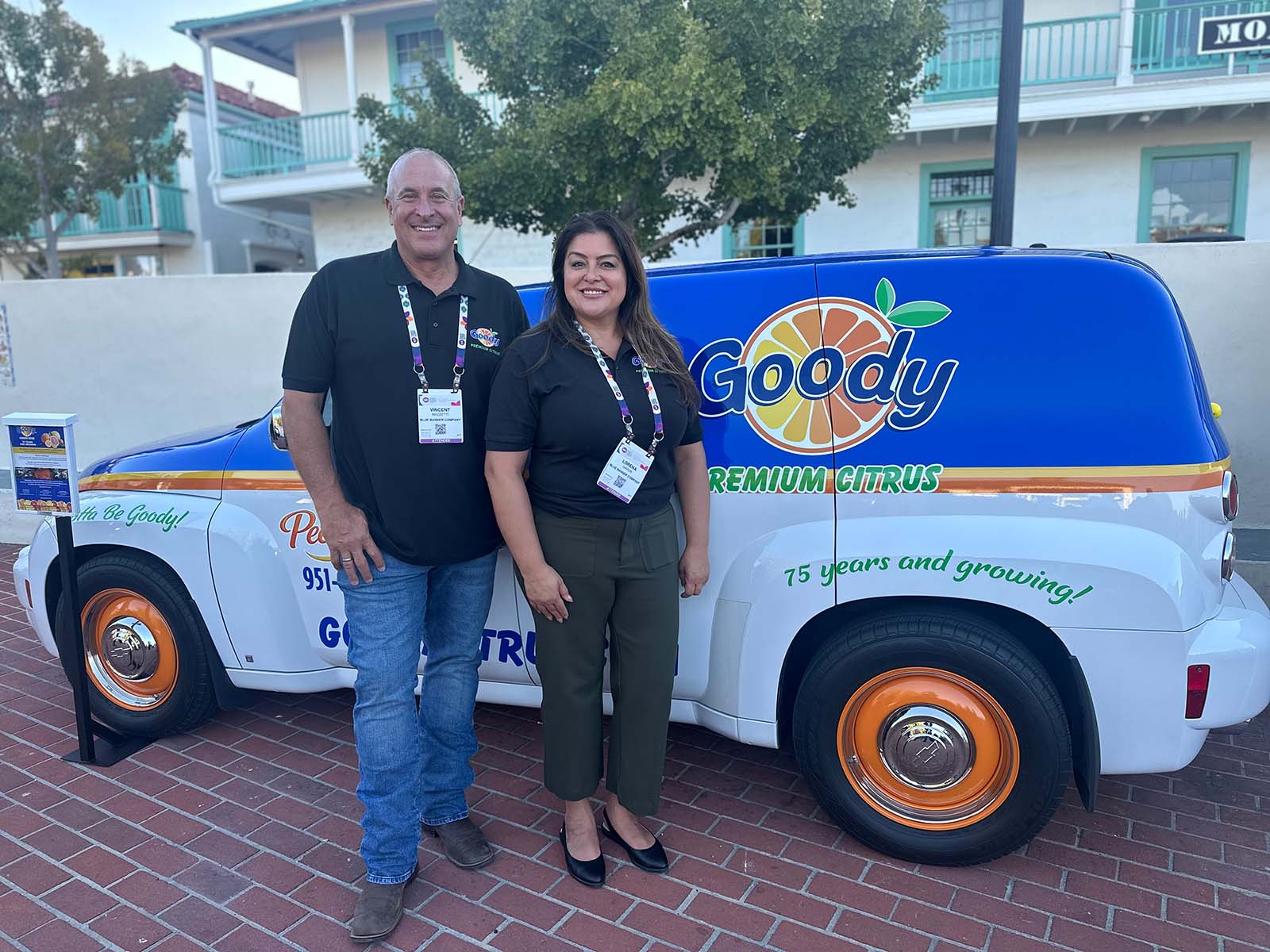 Vincent Mazzetti and Lorena Harun of Blue Banner Co./Goody.