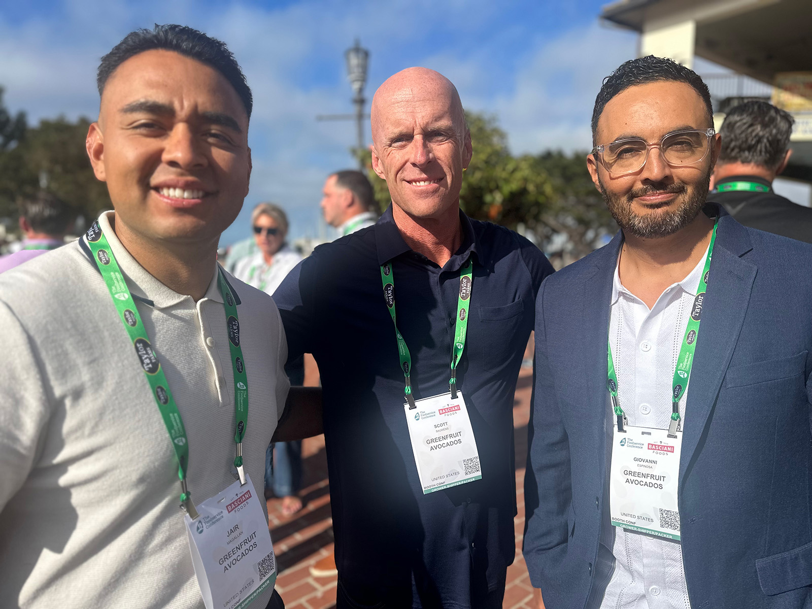 Jair Magallan, Scott Bauwens and Giovanni Espinosa of Greenfruit Avocados.
