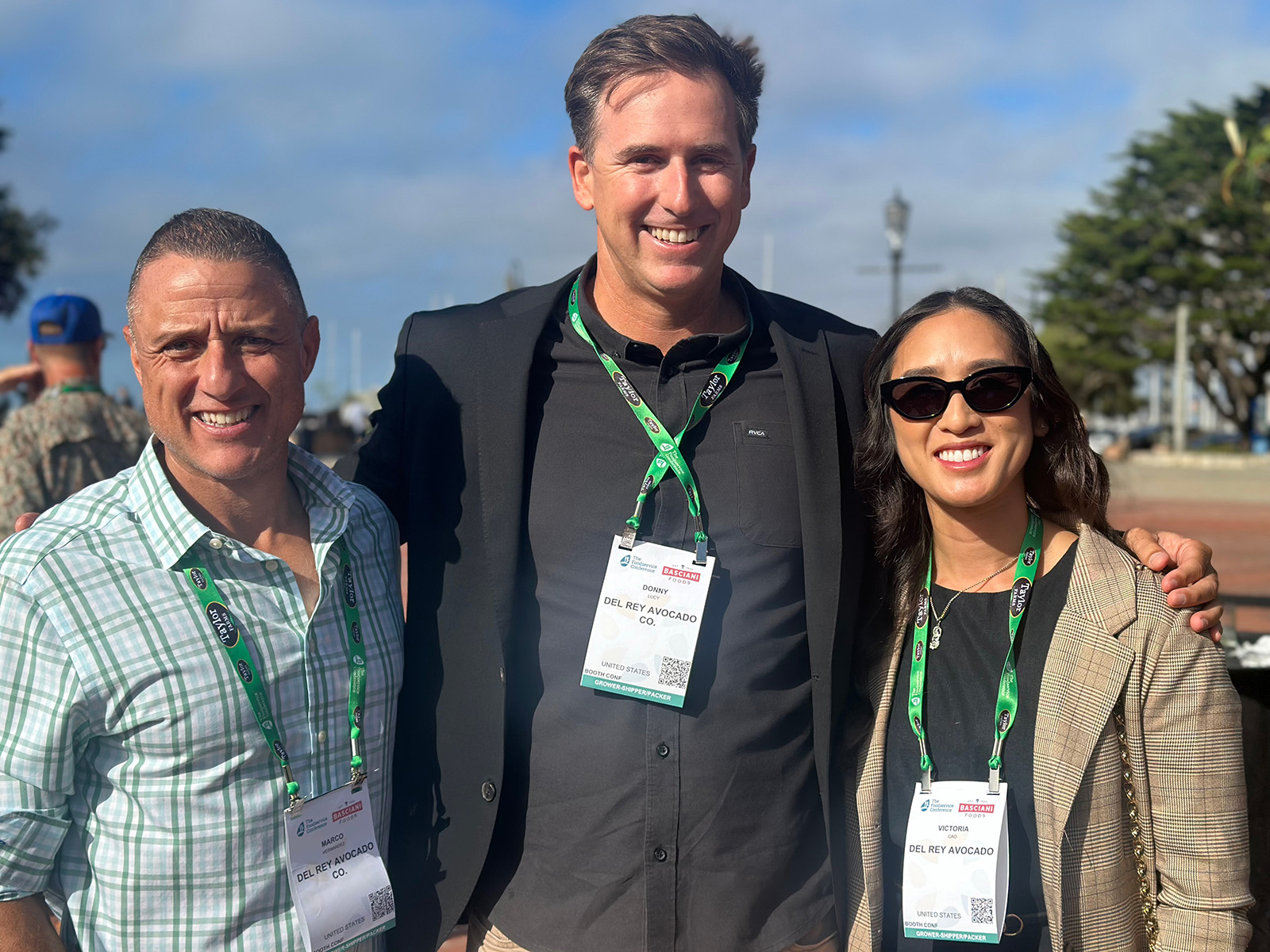 Marco Hernandez, Donny Lucy and Victoria Cao of Del Rey Avocado.