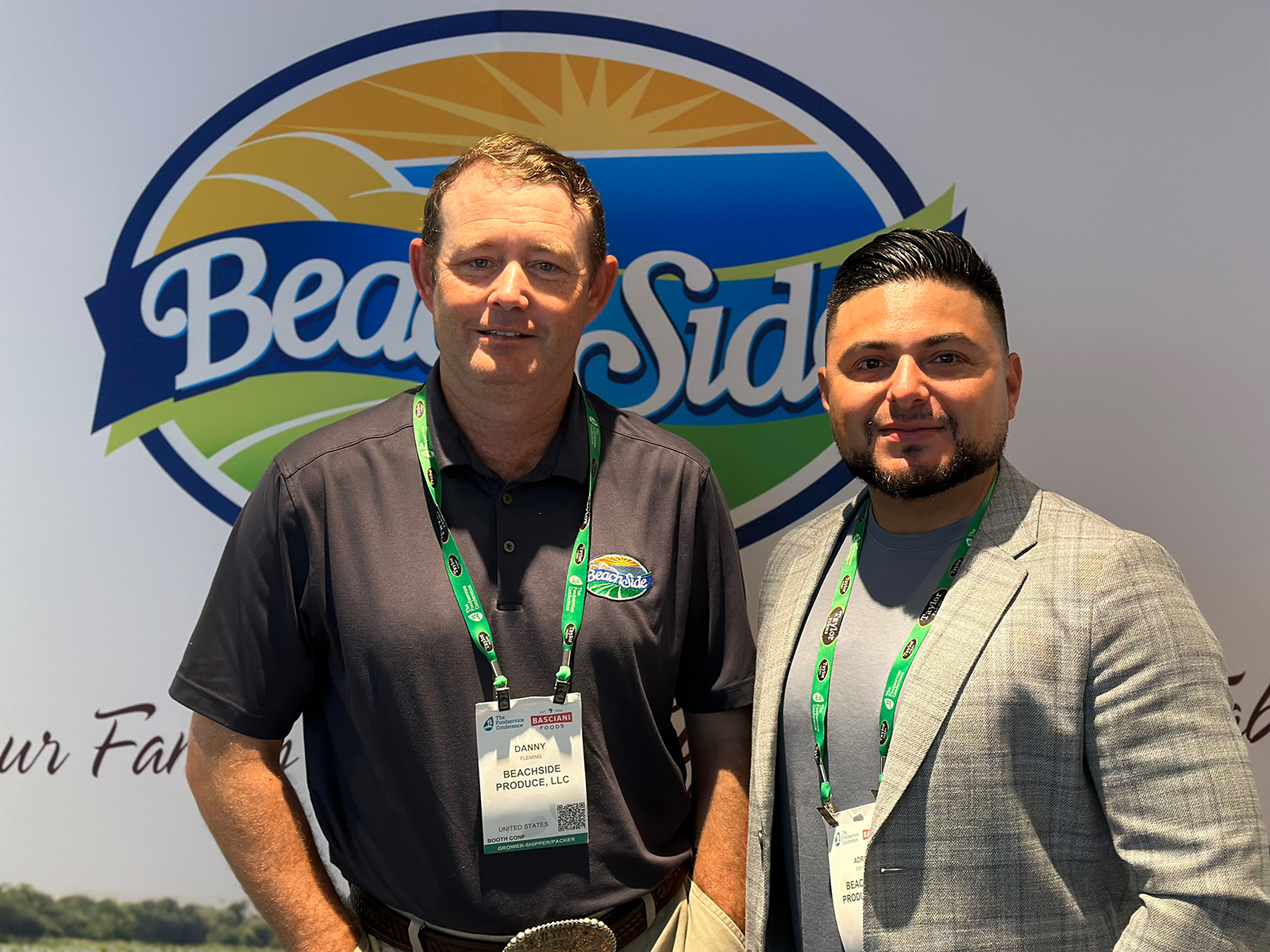 Danny Fleming and Adrian Espinoza of Beachside Produce.