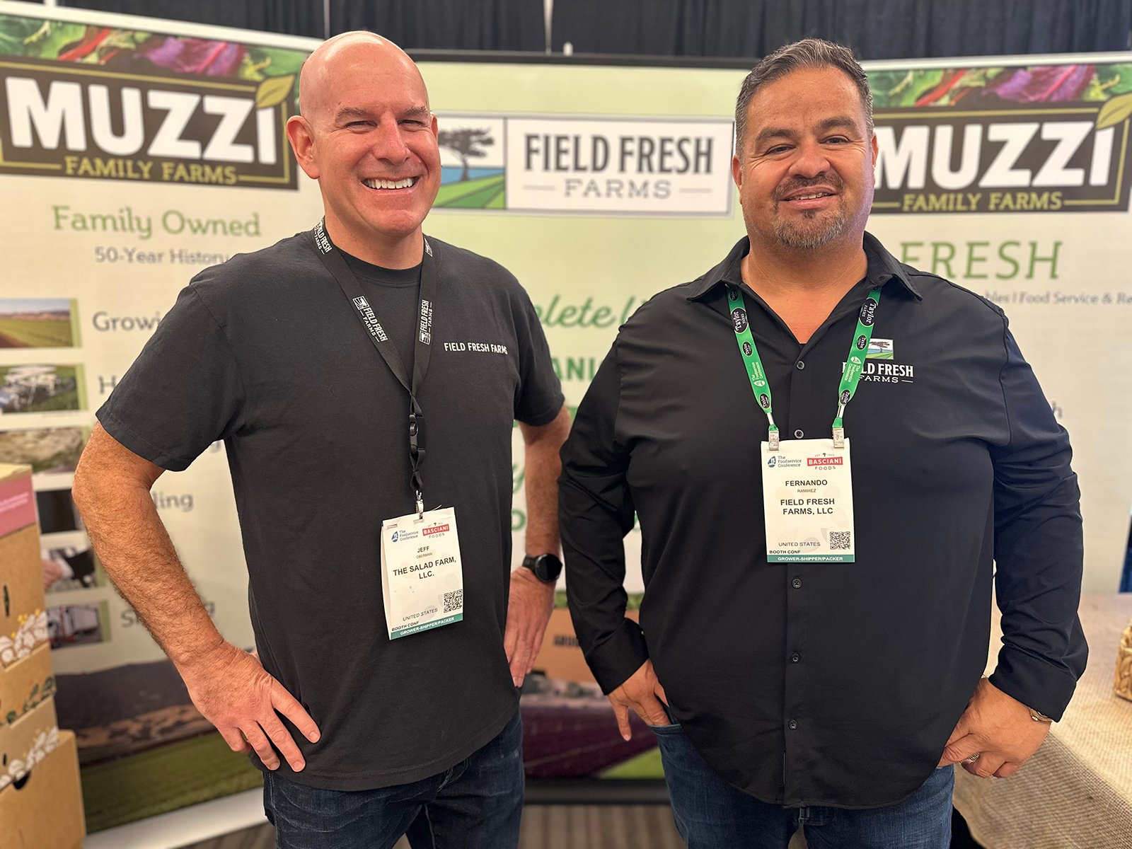 Jeff Oberman of The Salad Farm and Fernando Ramirez of Field Fresh Farms.