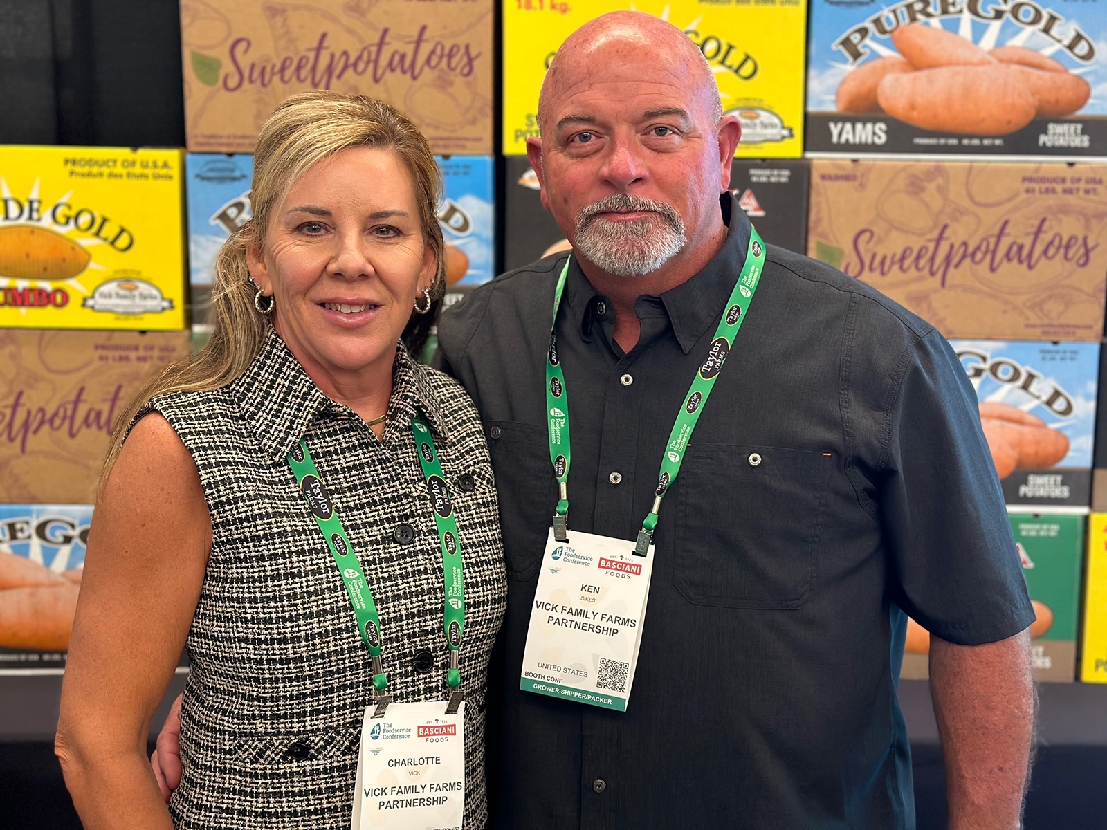 Charlotte Vick and Ken Sikes of Vick Family Farms.  