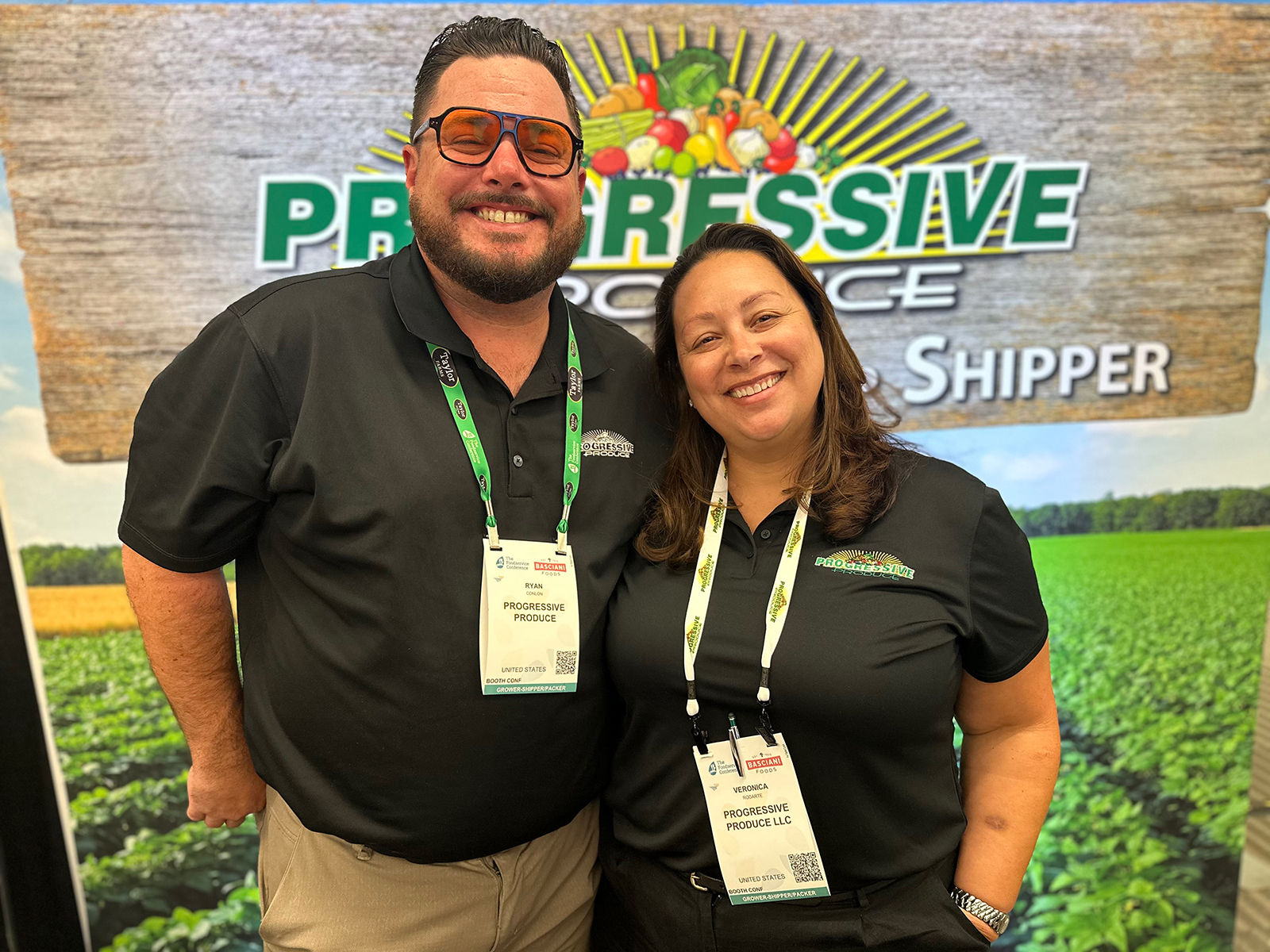 Ryan Conlon and Veronica Rodarte of Progressive Produce.