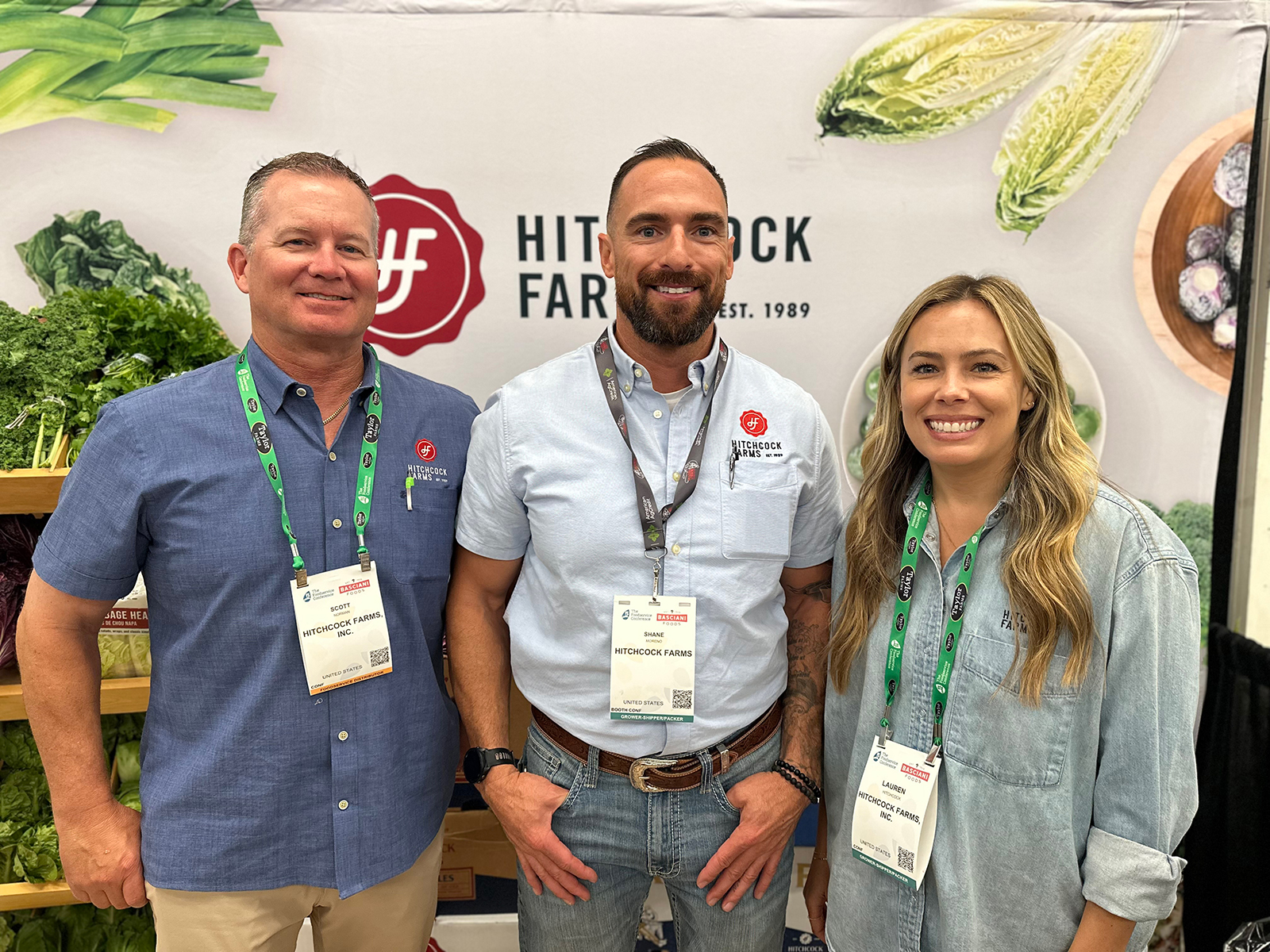 Scott Norman, Shane Moreno and Lauren Hitchcock of Hitchcock Farms.