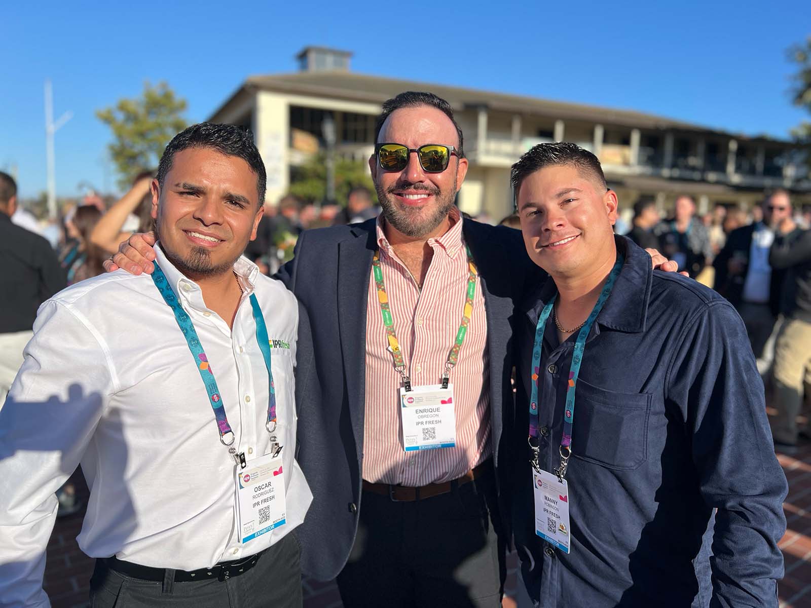 Oscar Rodriguez, Enrique Obregon and Manny Robinson of IPR Fresh.