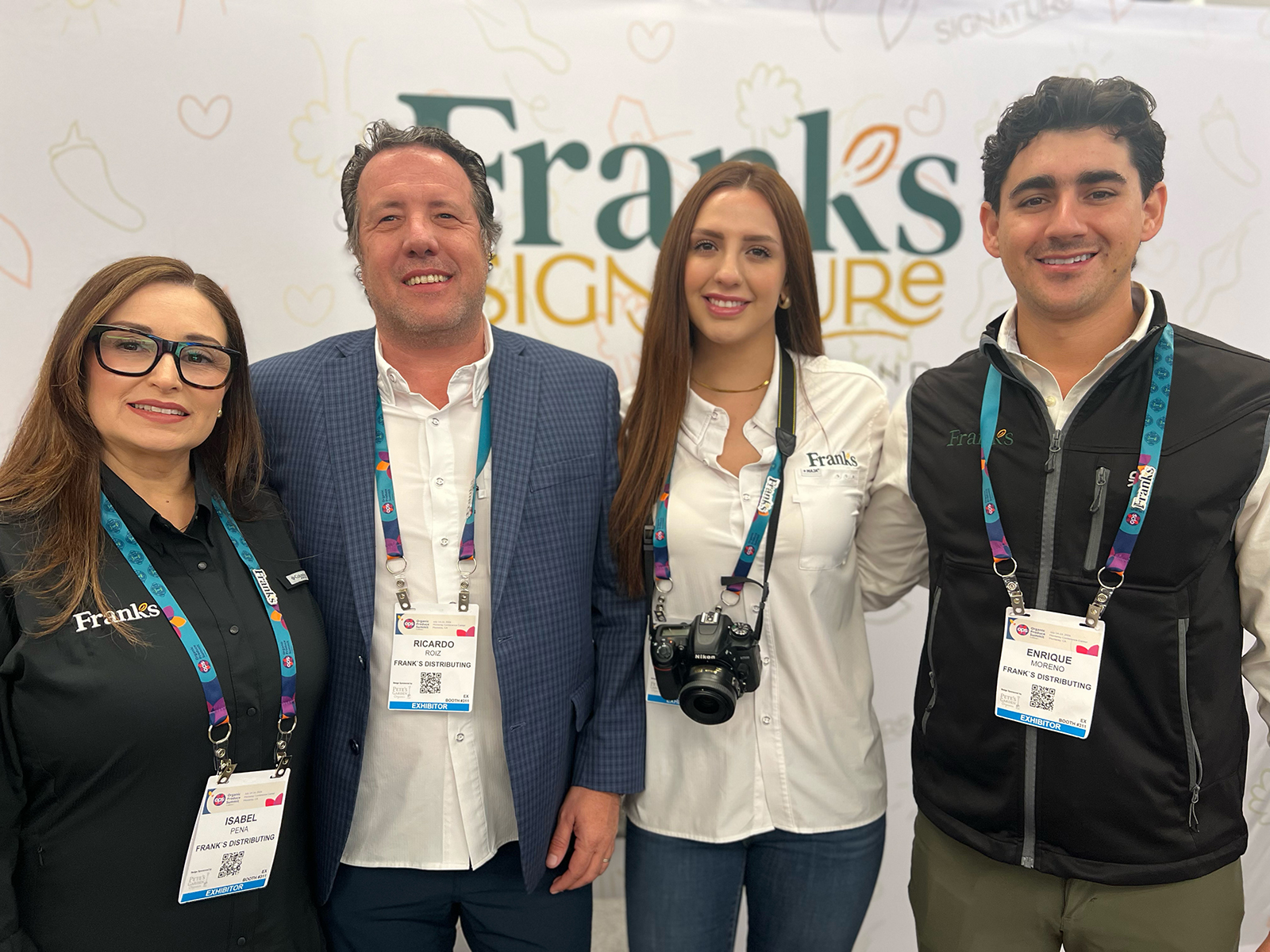 Representing Franks Distributing at the OPS were Isabel Peña, Ricardo Roiz, Alexa Lopez and Enrique Moreno.