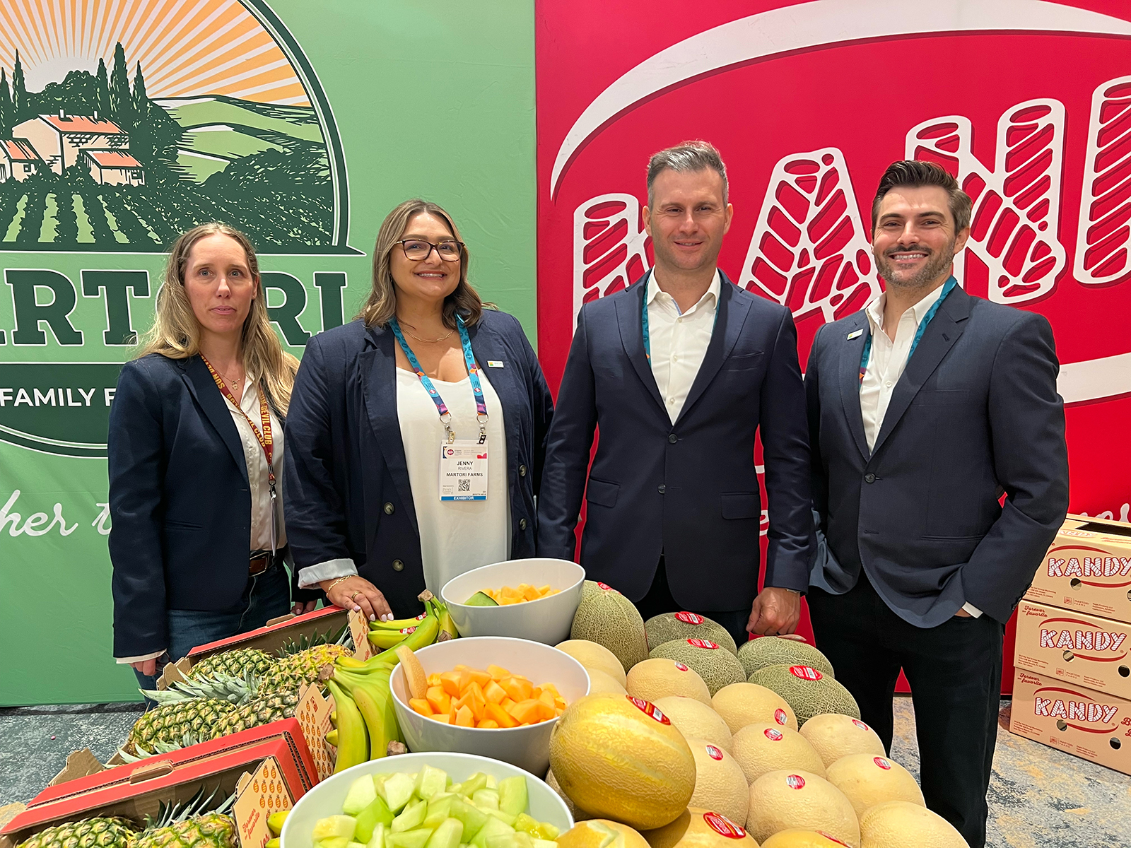 Liron Meshel, Jenny Rivera, Steve Martori and Chris Makredes of Martori Farms.