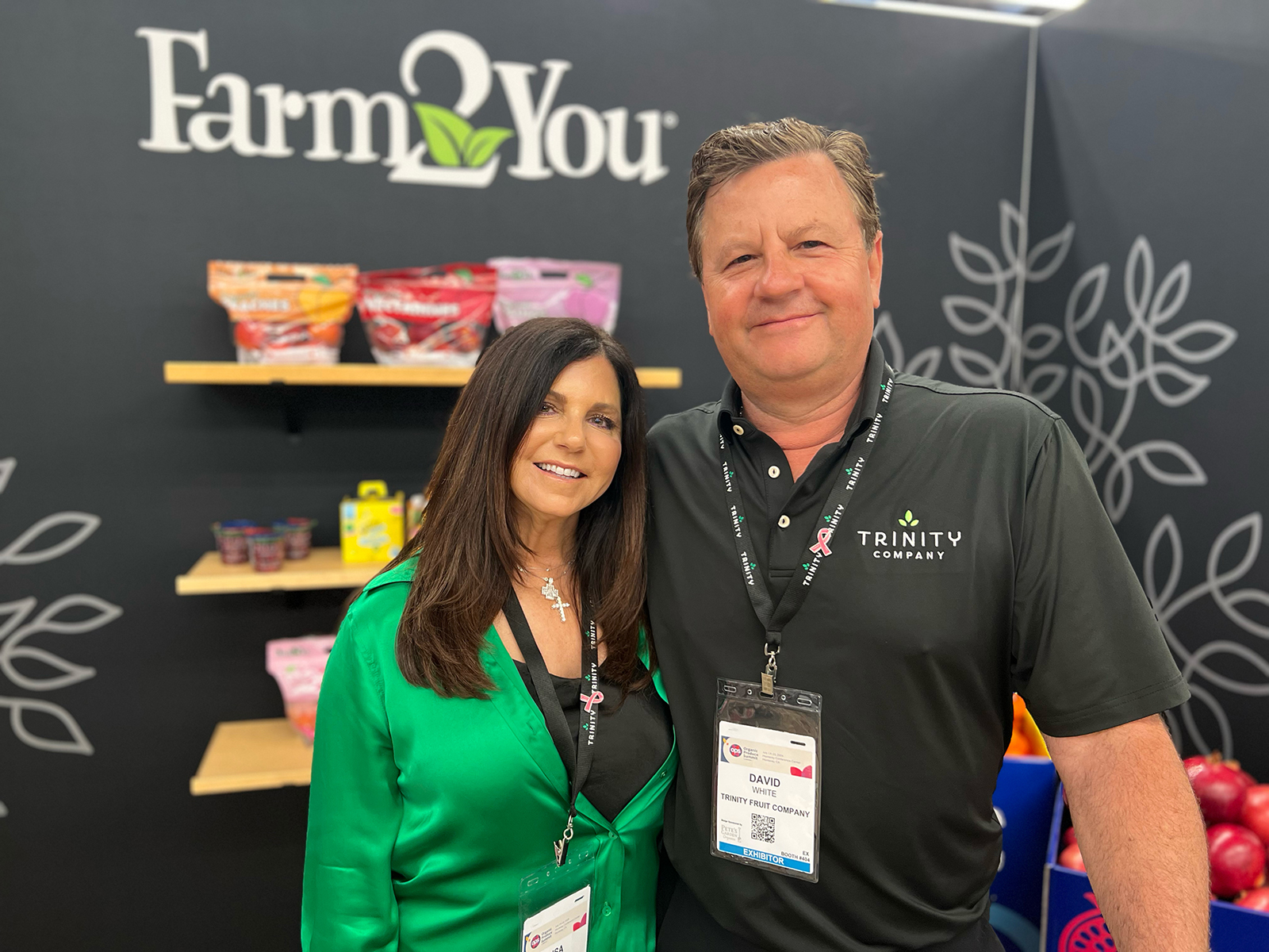Trinity Fruit owners Lisa and David White.