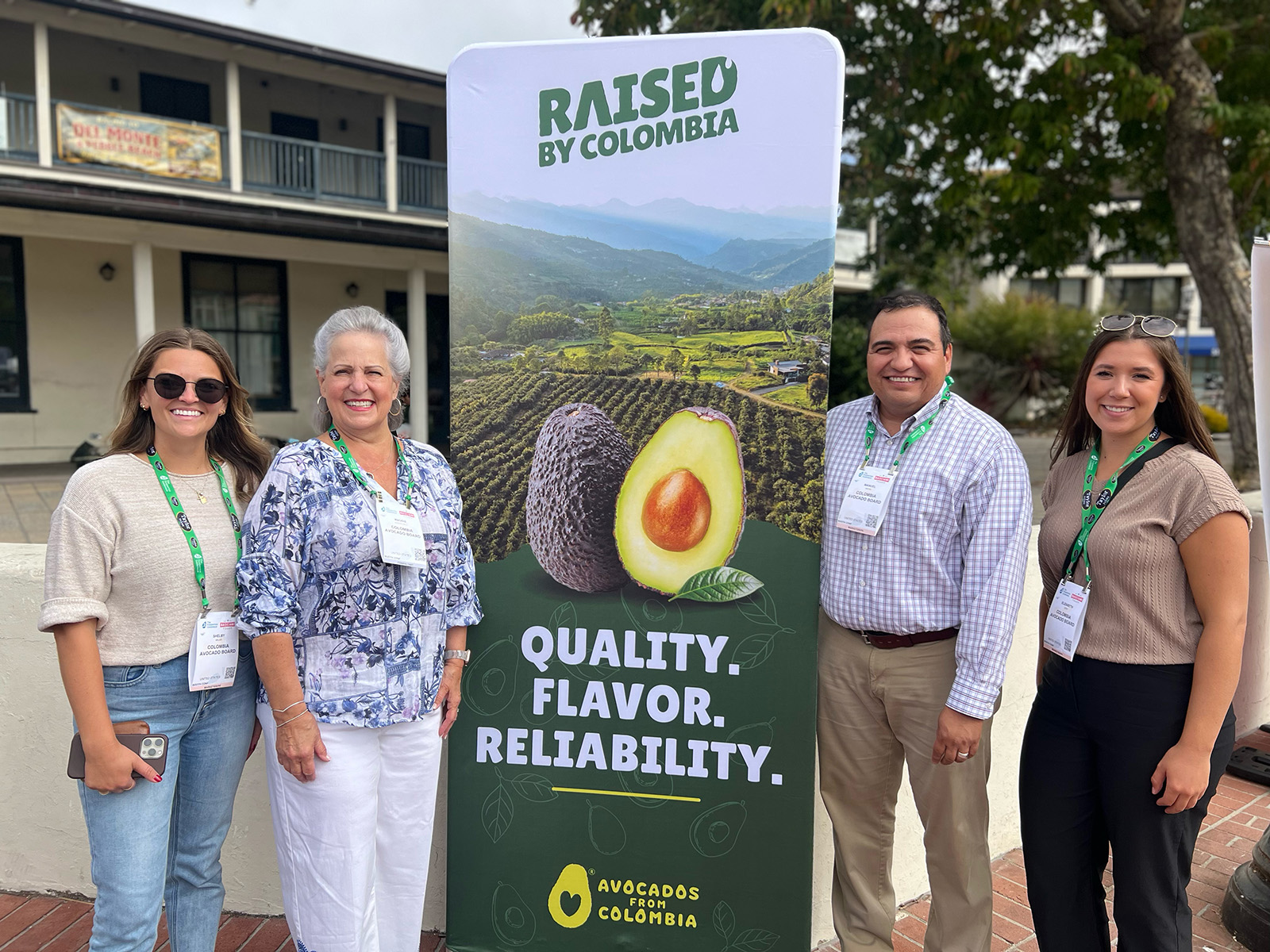 Representing the Colombia Avocado Board during the opening reception of the IFPA Foodservice Conference were Shelby Miller, Maggie Bezart Hall, Manuel Michel and Elizabeth Voth.