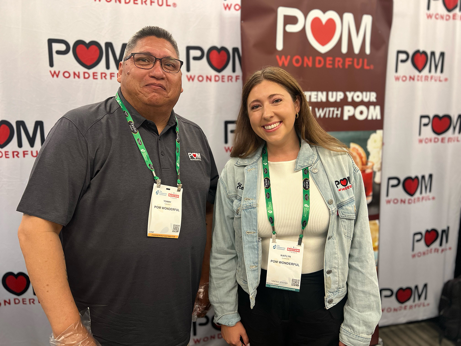 Representing POM Wonderful at the IFPA Foodservice expo were Tommy Tabares and Kaitlyn Dunagan.
