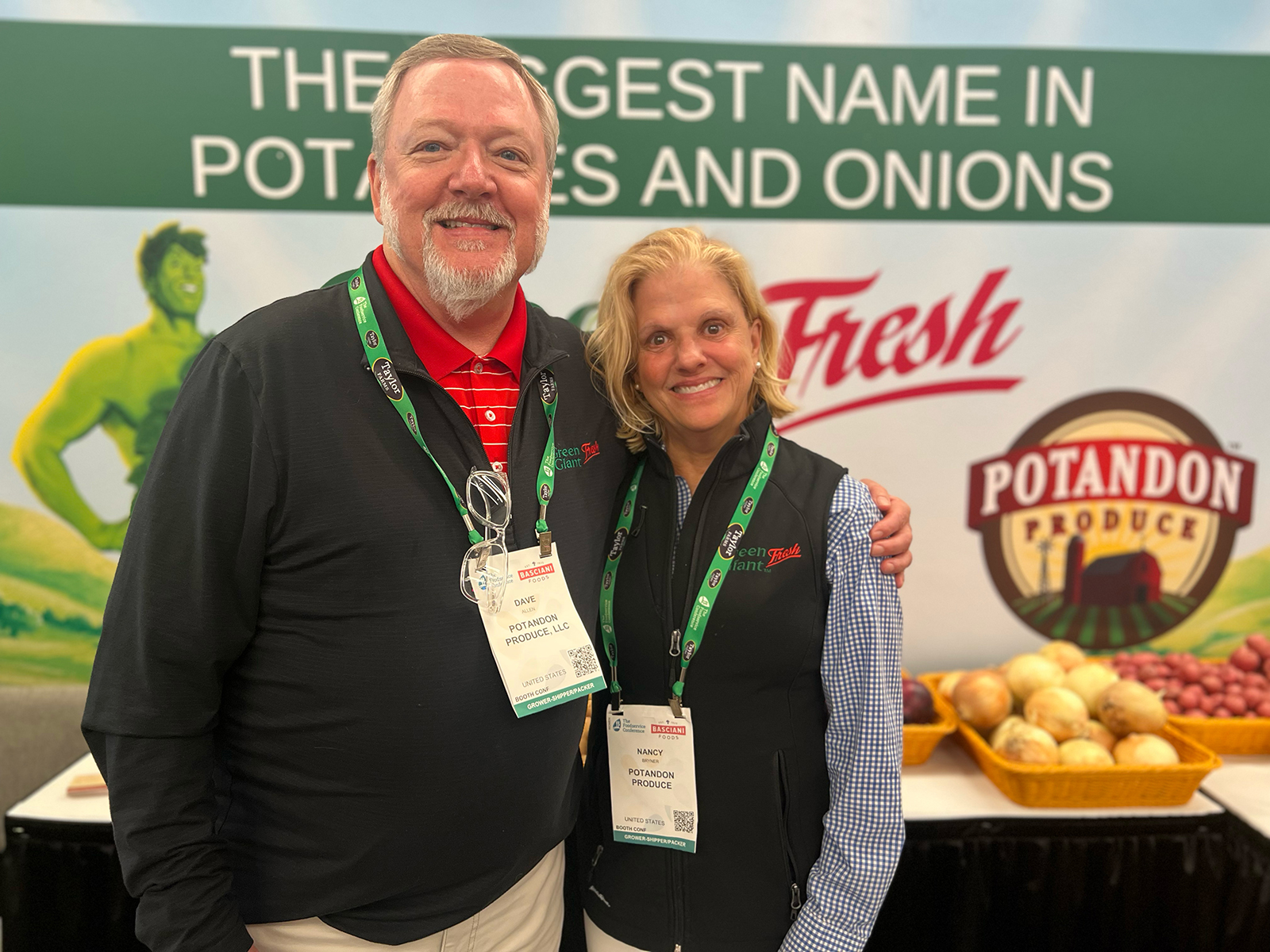 Dave Allen and Nancy Bryner of Potandon Produce.