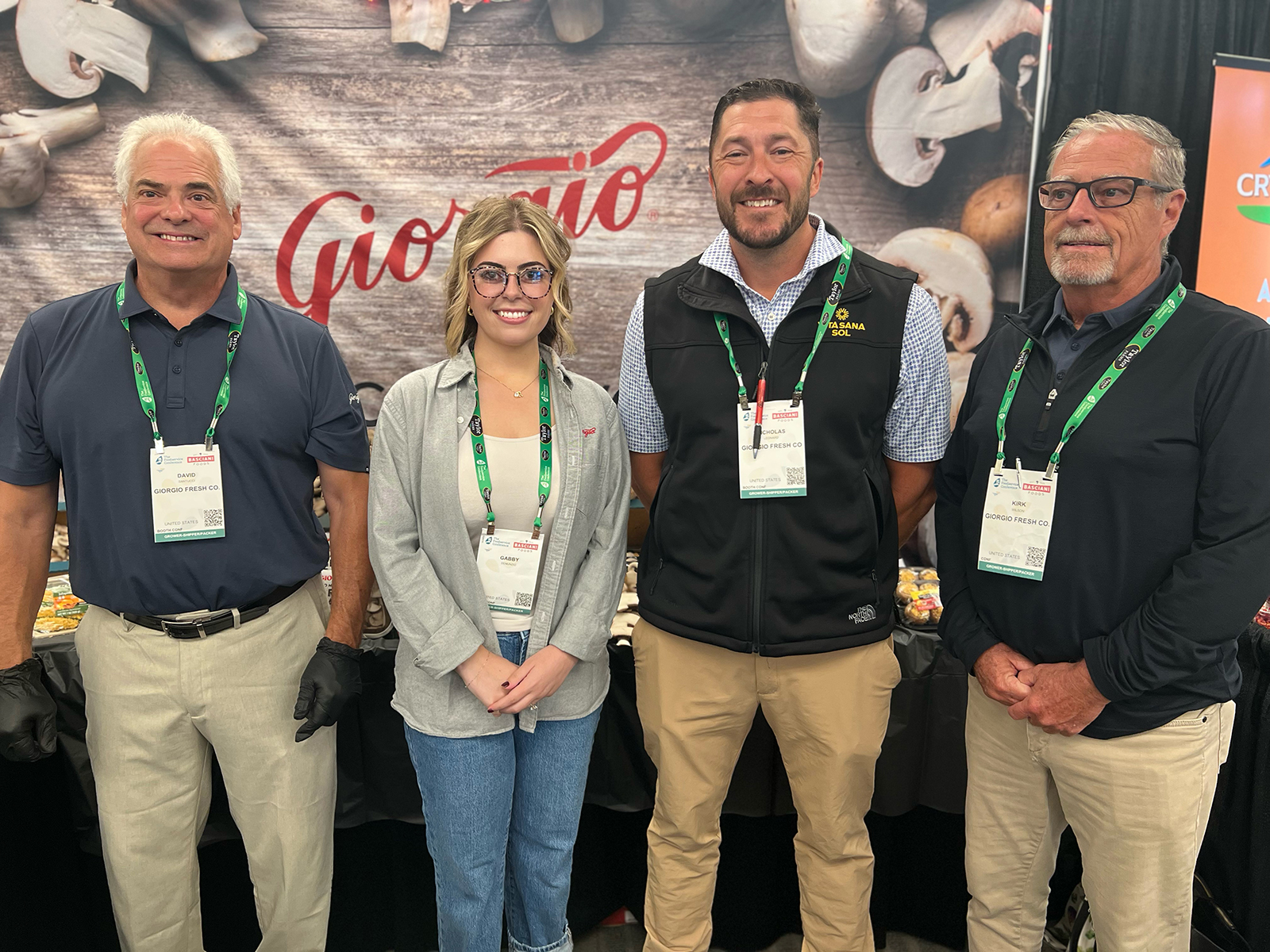 Promoting Giorgio’s new lime program, along with its well-established mushroom line, were David Santucci, Gabby DeNunzio, Nicholas Leonard and Kirk Wilson.