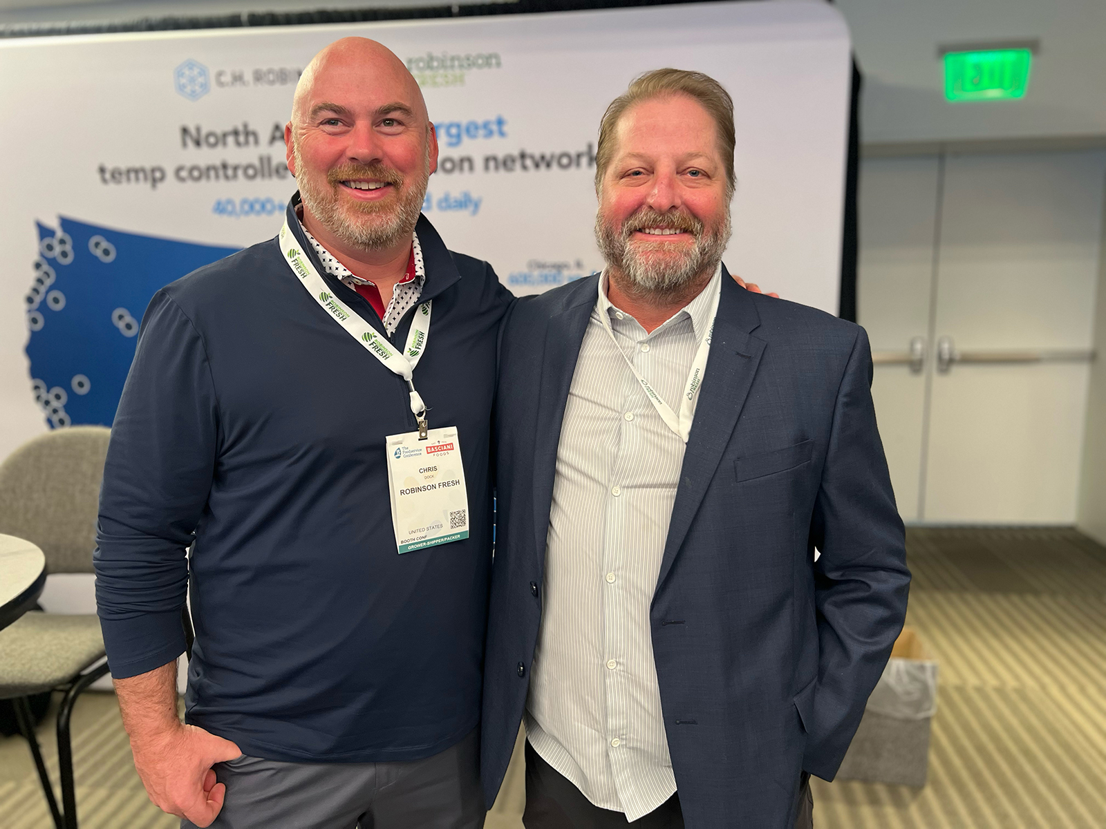 Chris Dock and Keith Reese of Robinson Fresh.