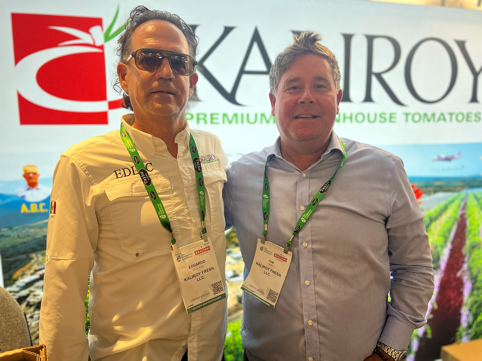 Eduardo De La Vega and Tom Lyons of Kaliroy Fresh.