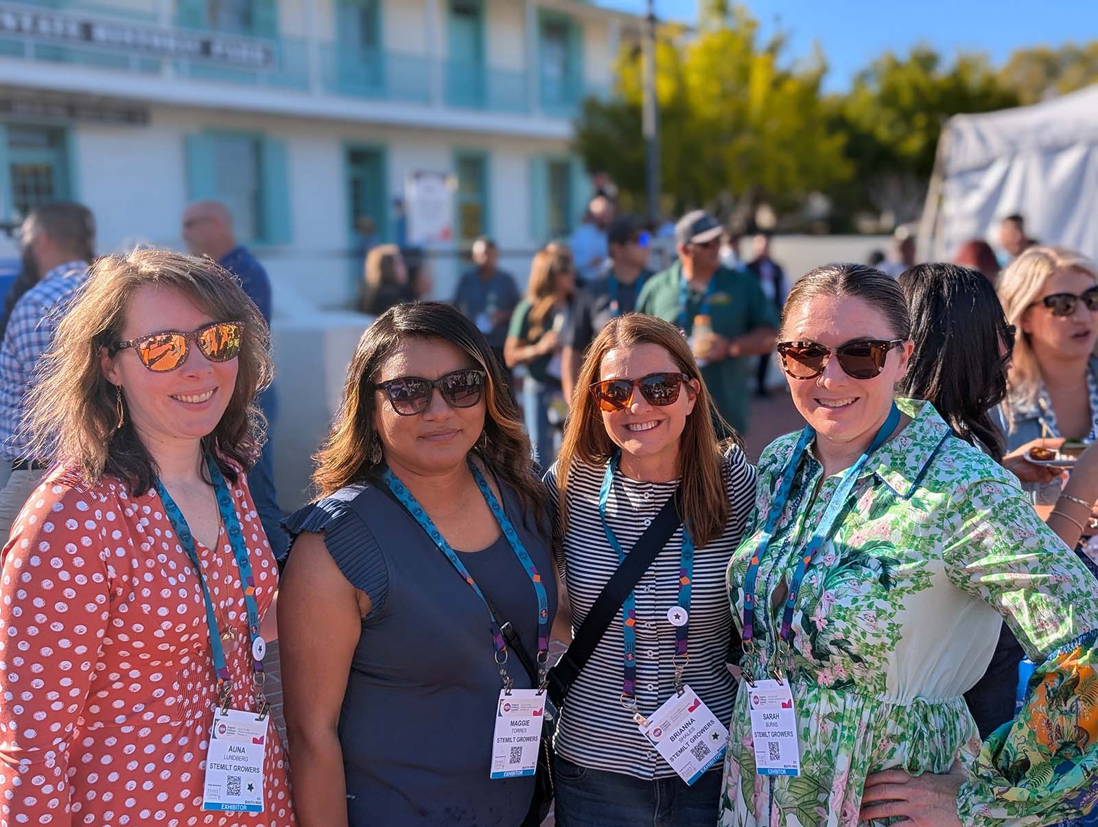 Auna Lundberg, Maggie Tores, Brianna Shales and Sarah Burns of Stemilt Growers.