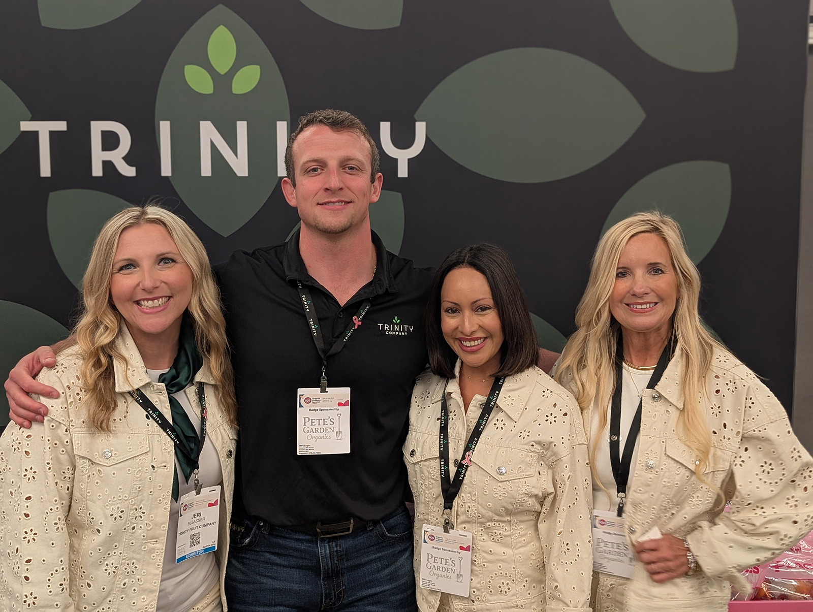 Jeri Elsasser, Dominic Defrancesco, Angela Hernandez and Kristyn Lawson of Trinity Fruit Co.