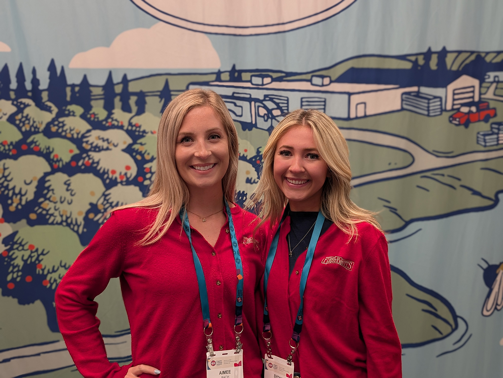 Aimee Bach and Sydnie Gates of FirstFruits Farms.