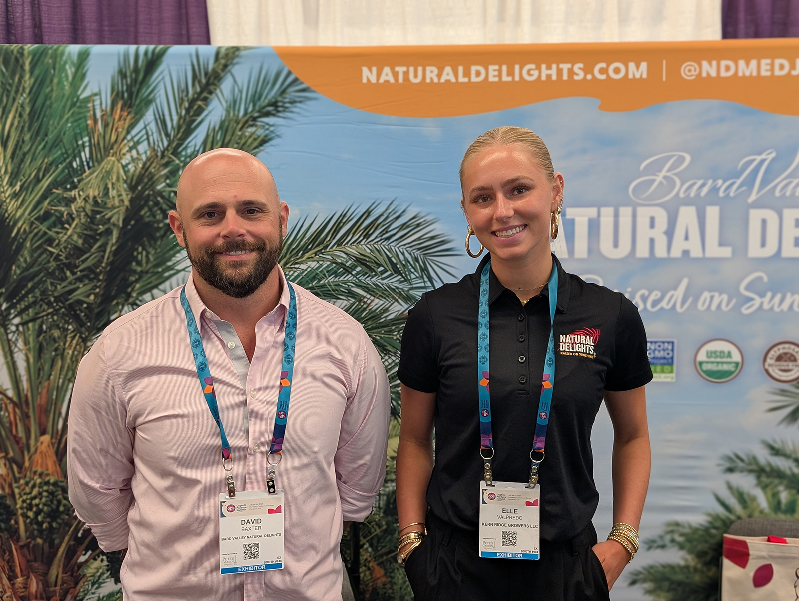 David Baxter and Elle Valpredo of Bard Valley Natural Delights.